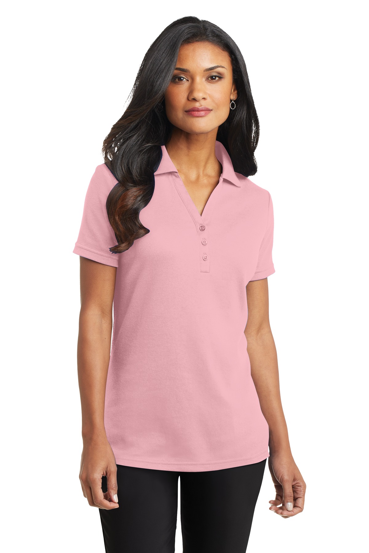 L520 Port Authority Ladies Silk Touch Interlock Polo L520 Port Authority Ladies Silk Touch Interlock Polo