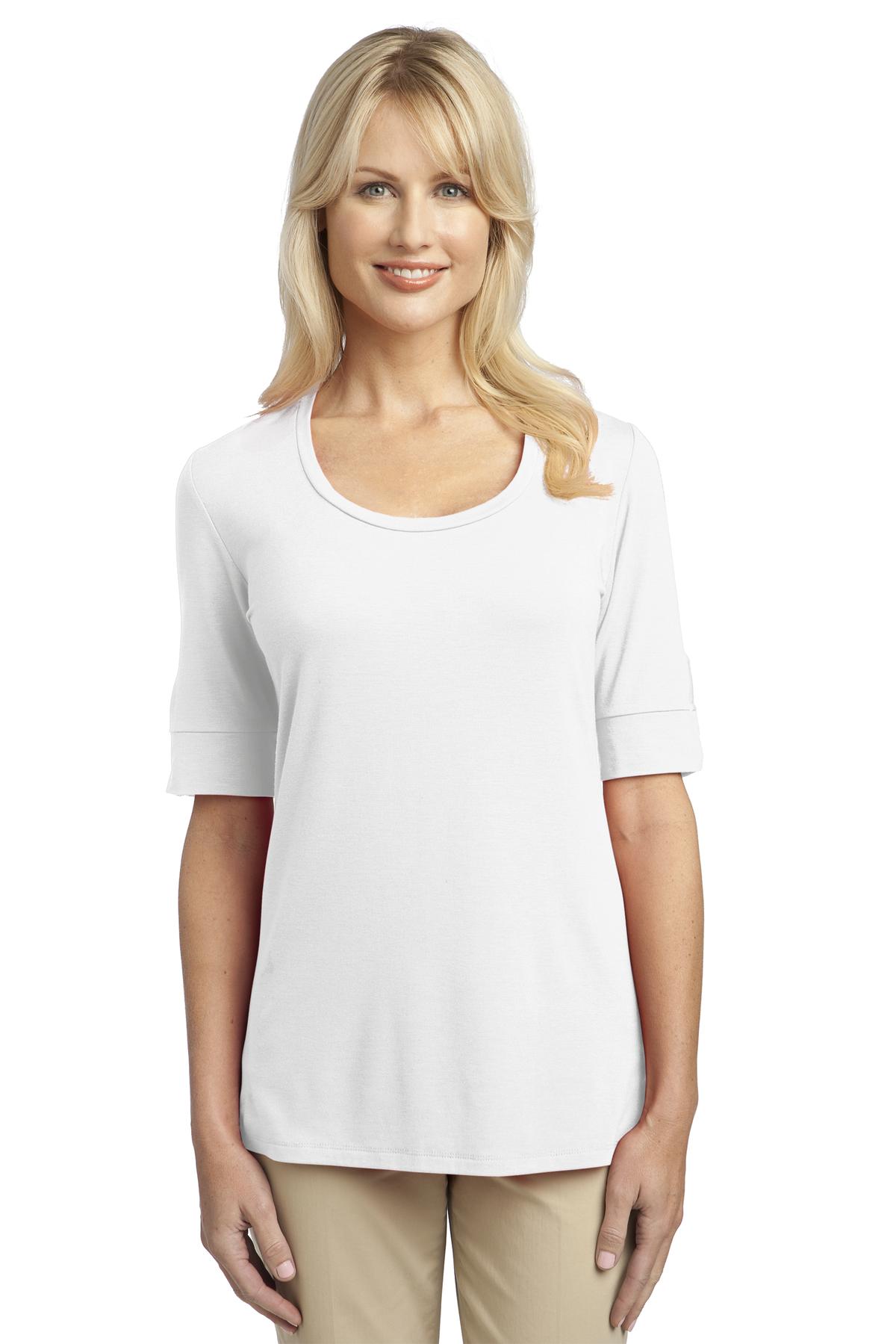 L541 Port Authority  Ladies Concept Scoop Neck Shirt