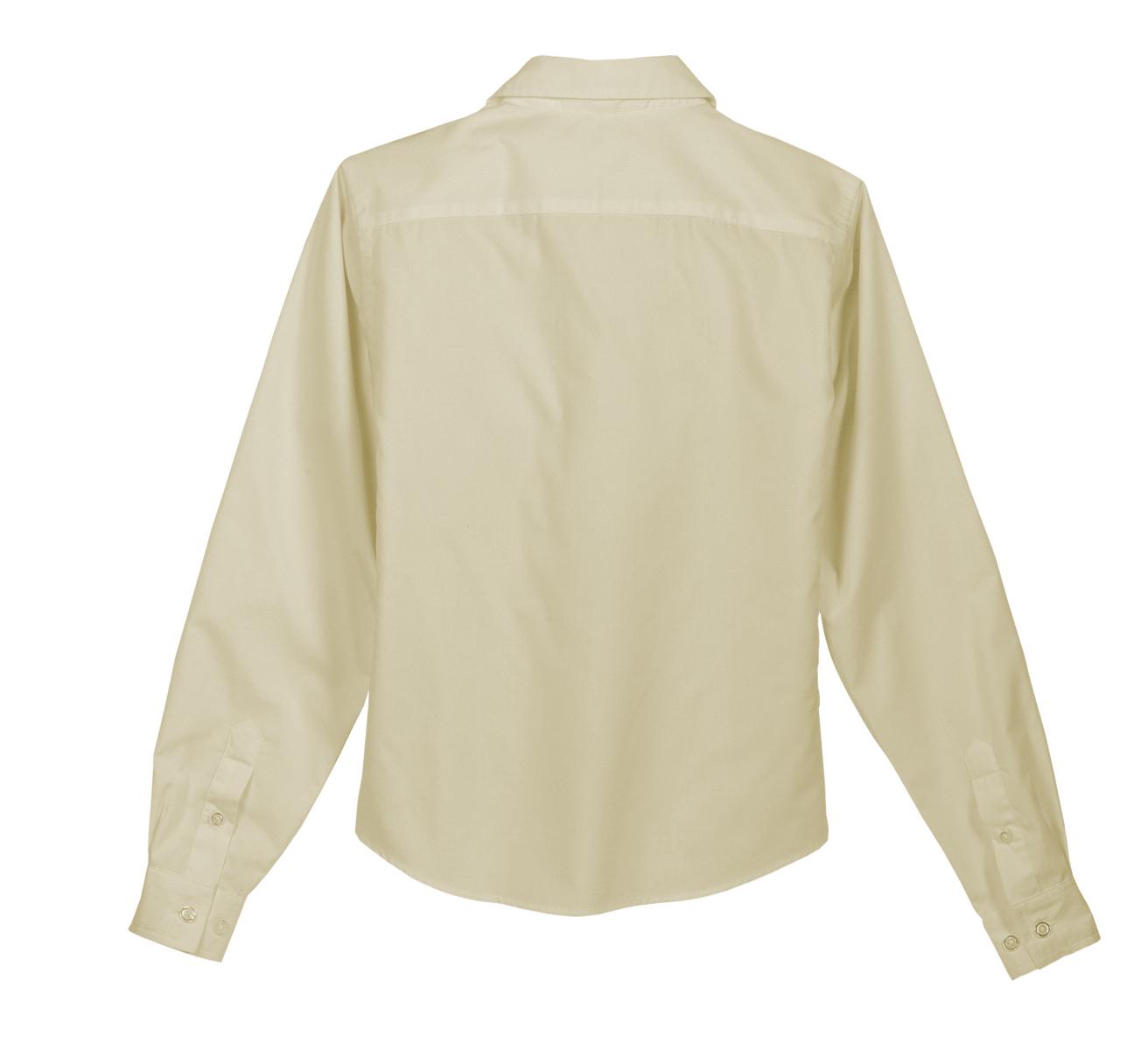 L607 Port Authority Ladies Long Sleeve Easy Care, Soil Resistant Shirt. L607 Port Authority Ladies Long Sleeve Easy Care, Soil Resistant Shirt. - Back Image