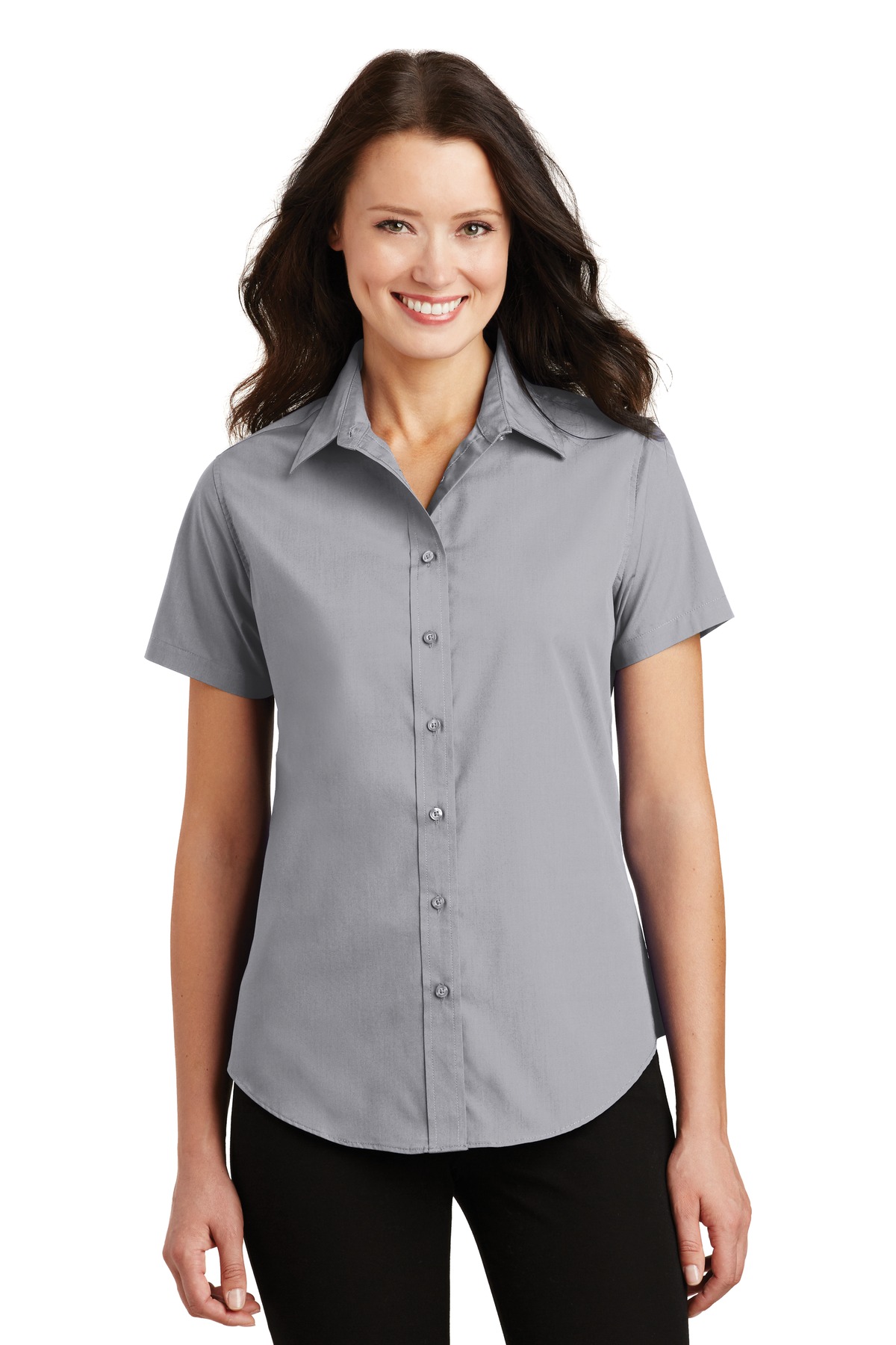 L633 Port Authority  Ladies Short Sleeve Value Poplin Shirt
