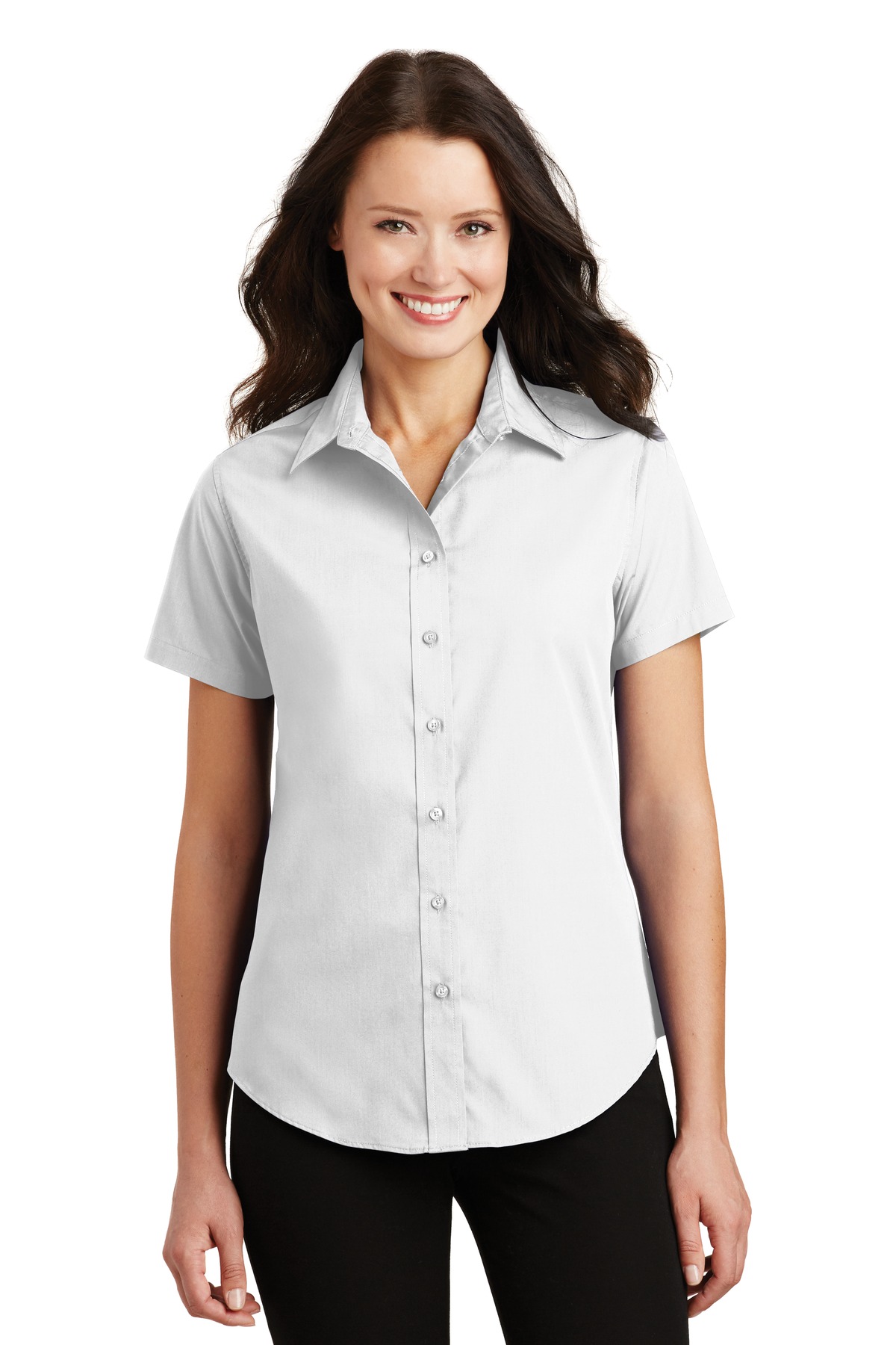 L633 Port Authority Ladies Short Sleeve Value Poplin Shirt. L633 Port Authority Ladies Short Sleeve Value Poplin Shirt.