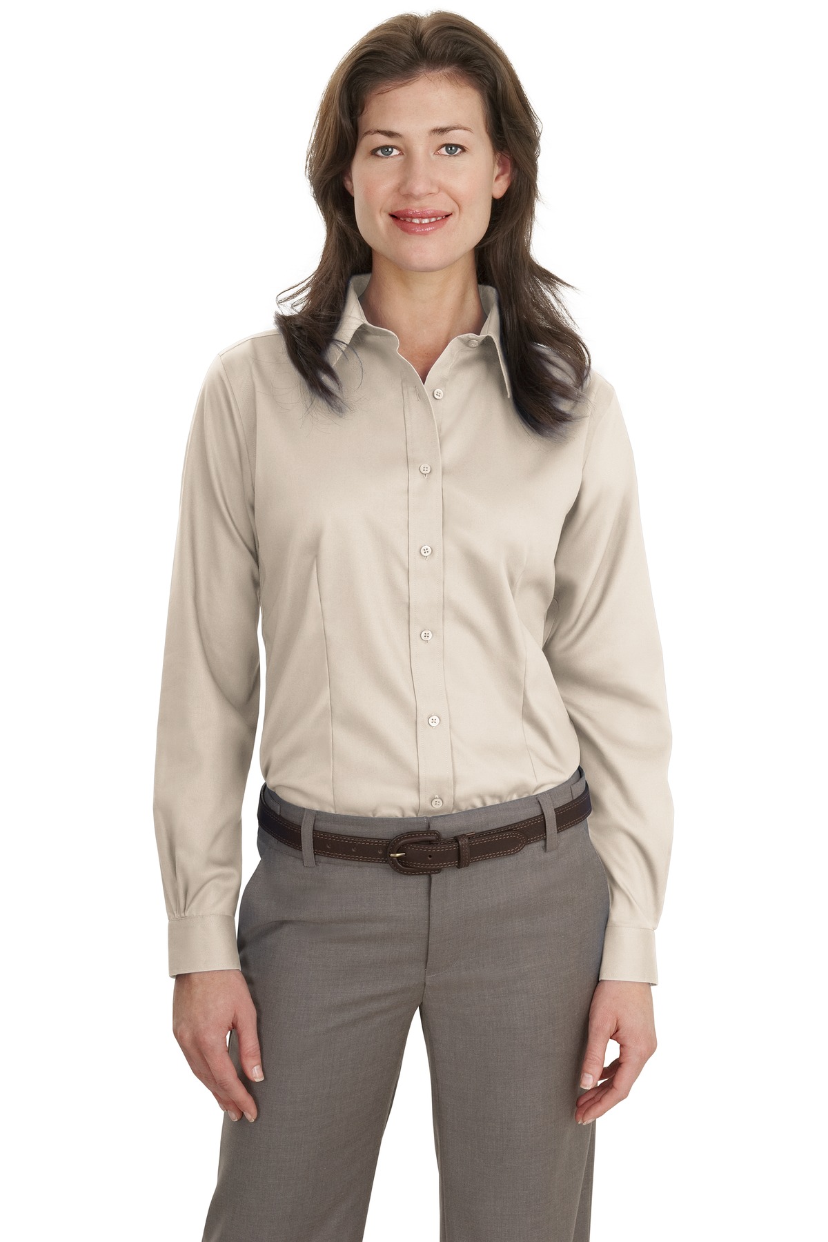 L638 Port Authority Ladies Non-Iron Twill Shirt.