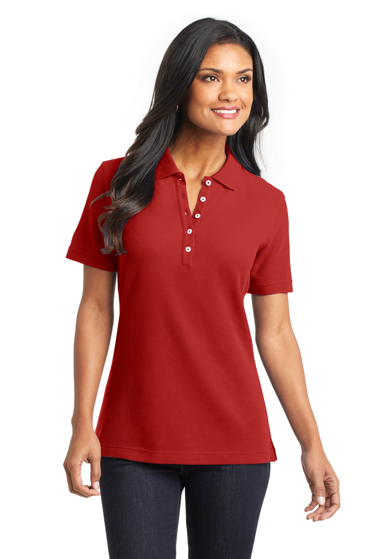 L800 Port Authority Ladies EZCotton Pique Polo. L800 Port Authority Ladies EZCotton Pique Polo.