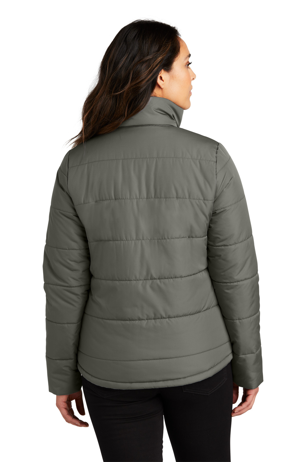 L852 Port Authority  Ladies Puffer Jacket - Back Image