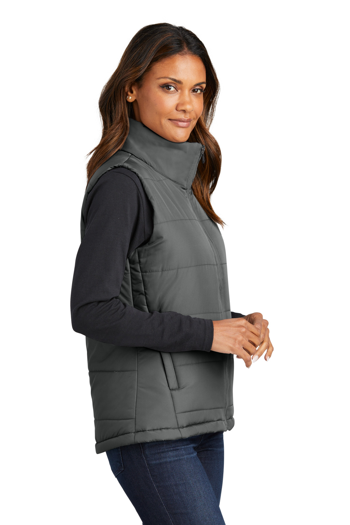 L853 Port Authority Ladies Puffer Vest L853 Port Authority Ladies Puffer Vest - Siide Image