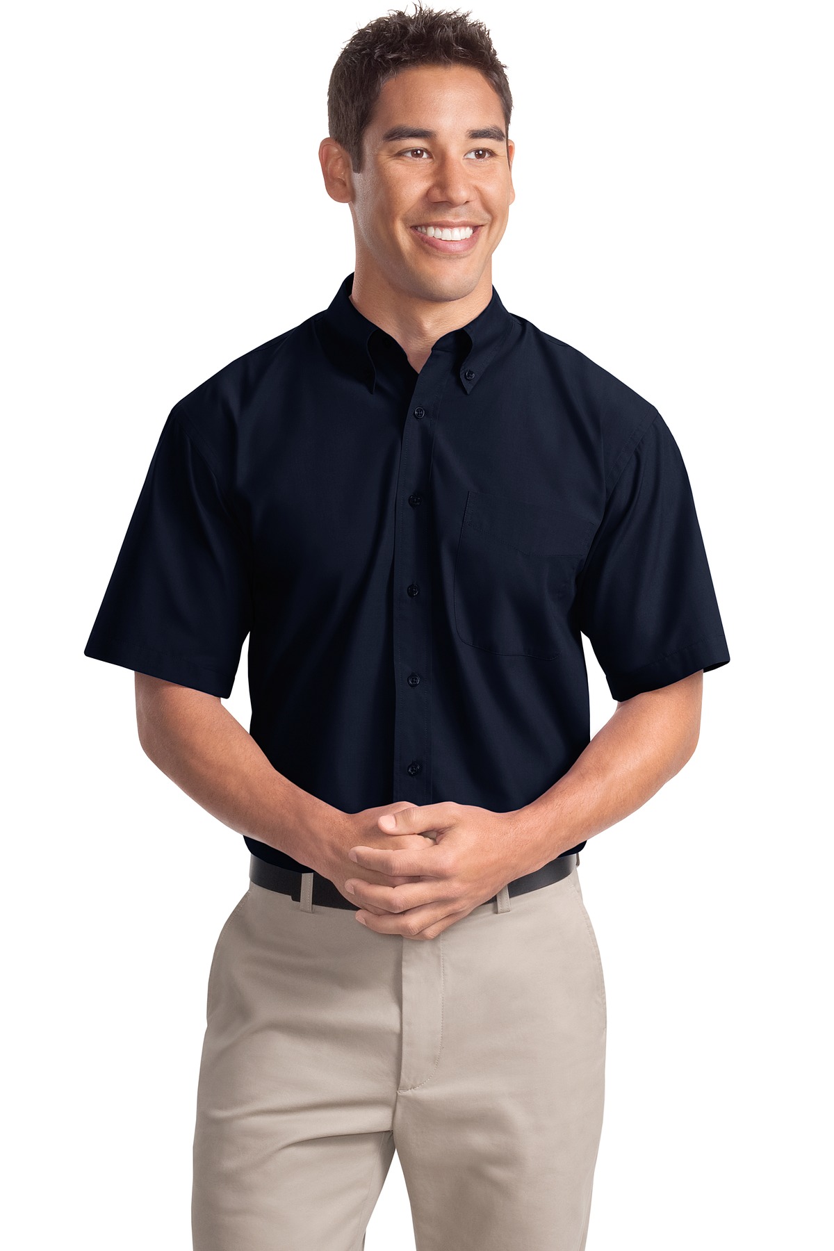 S507 Port Authority  Short Sleeve Easy Care, Soil Resistant Shirt.