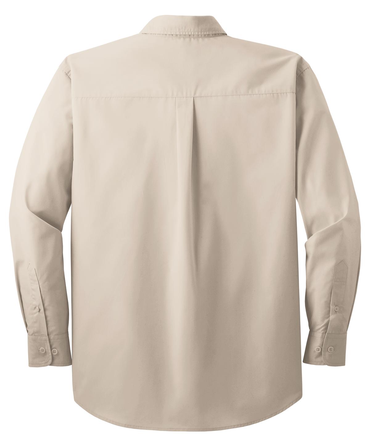 S607 Port Authority  Long Sleeve Easy Care, Soil Resistant Shirt. - Back Image
