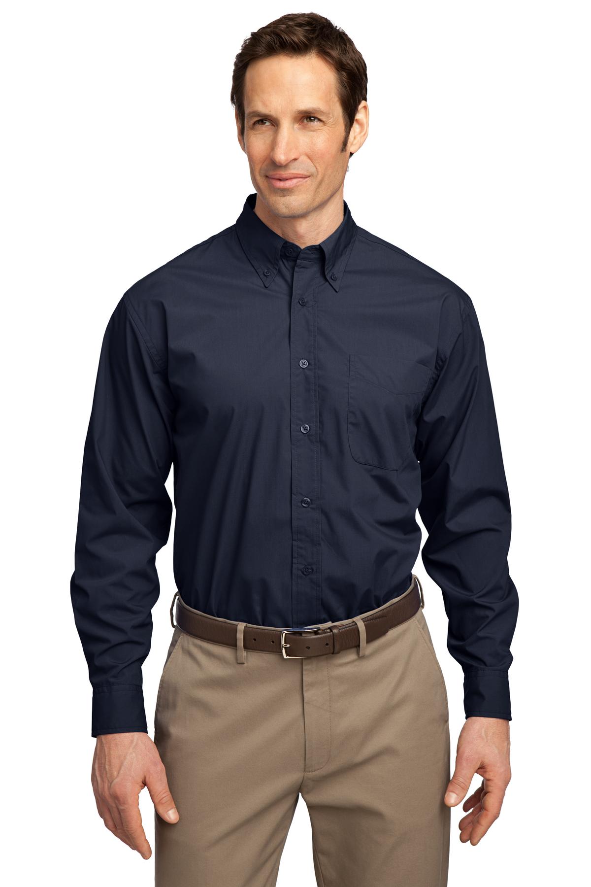 S607 Port Authority  Long Sleeve Easy Care, Soil Resistant Shirt