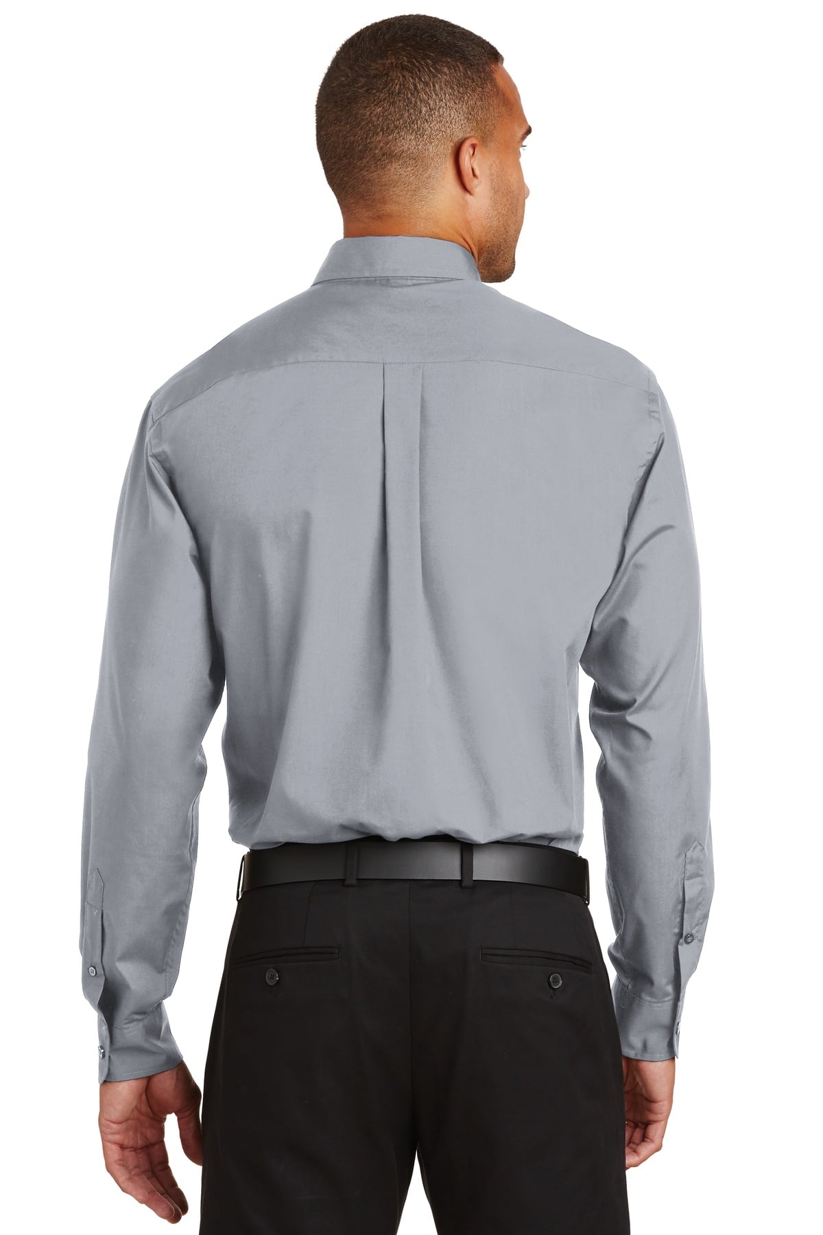 S632 Port Authority Long Sleeve Value Poplin Shirt S632 Port Authority Long Sleeve Value Poplin Shirt - Back Image