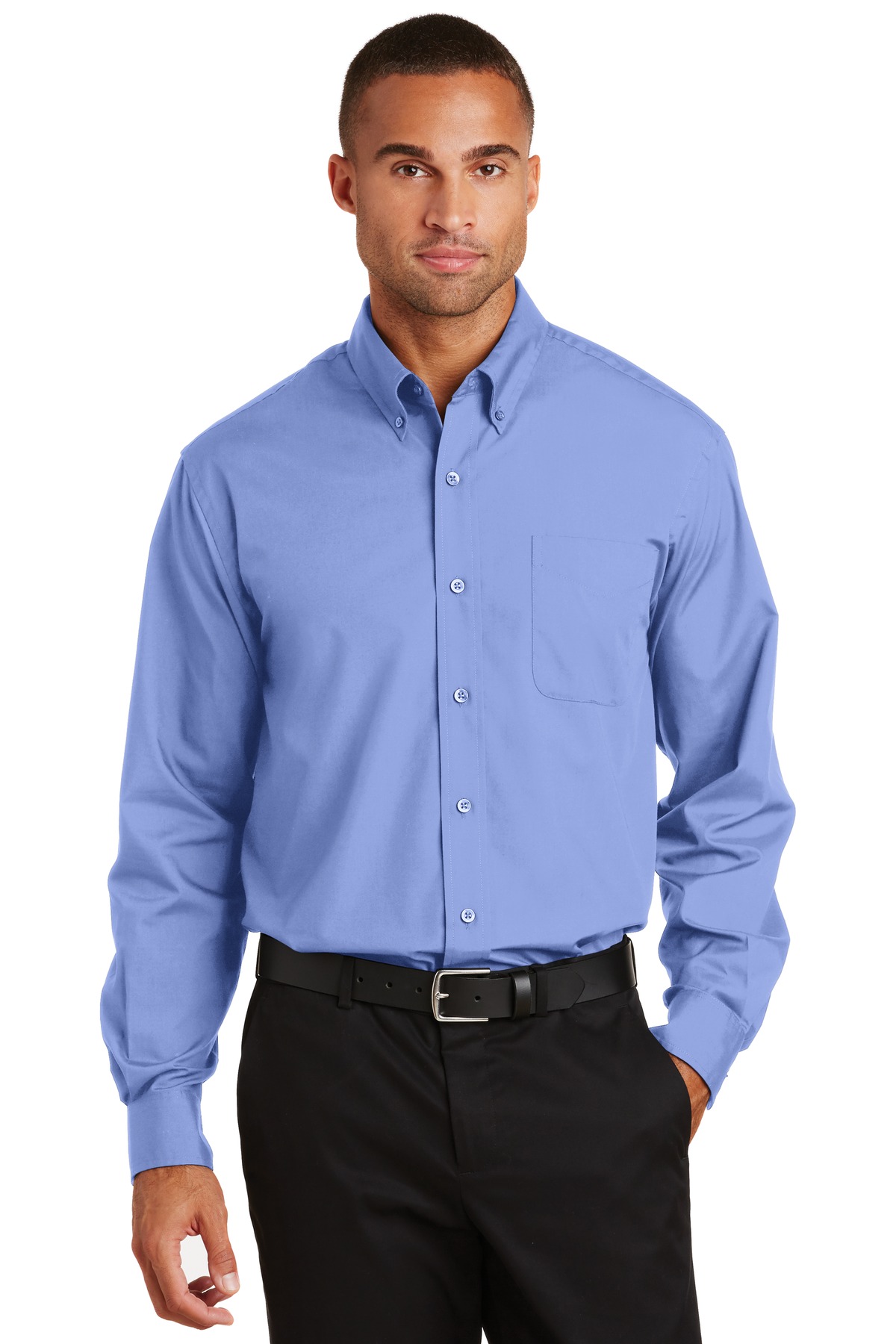 S632 Port Authority  Long Sleeve Value Poplin Shirt