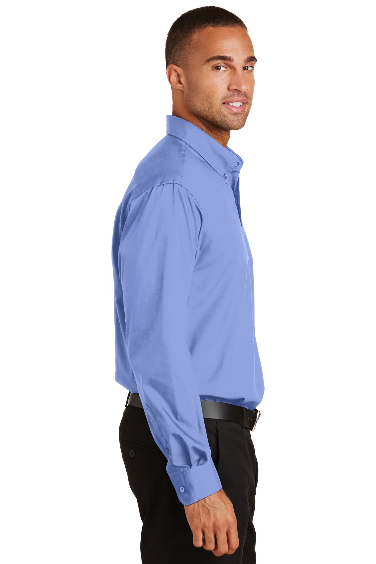 S632 Port Authority  Long Sleeve Value Poplin Shirt - Siide Image