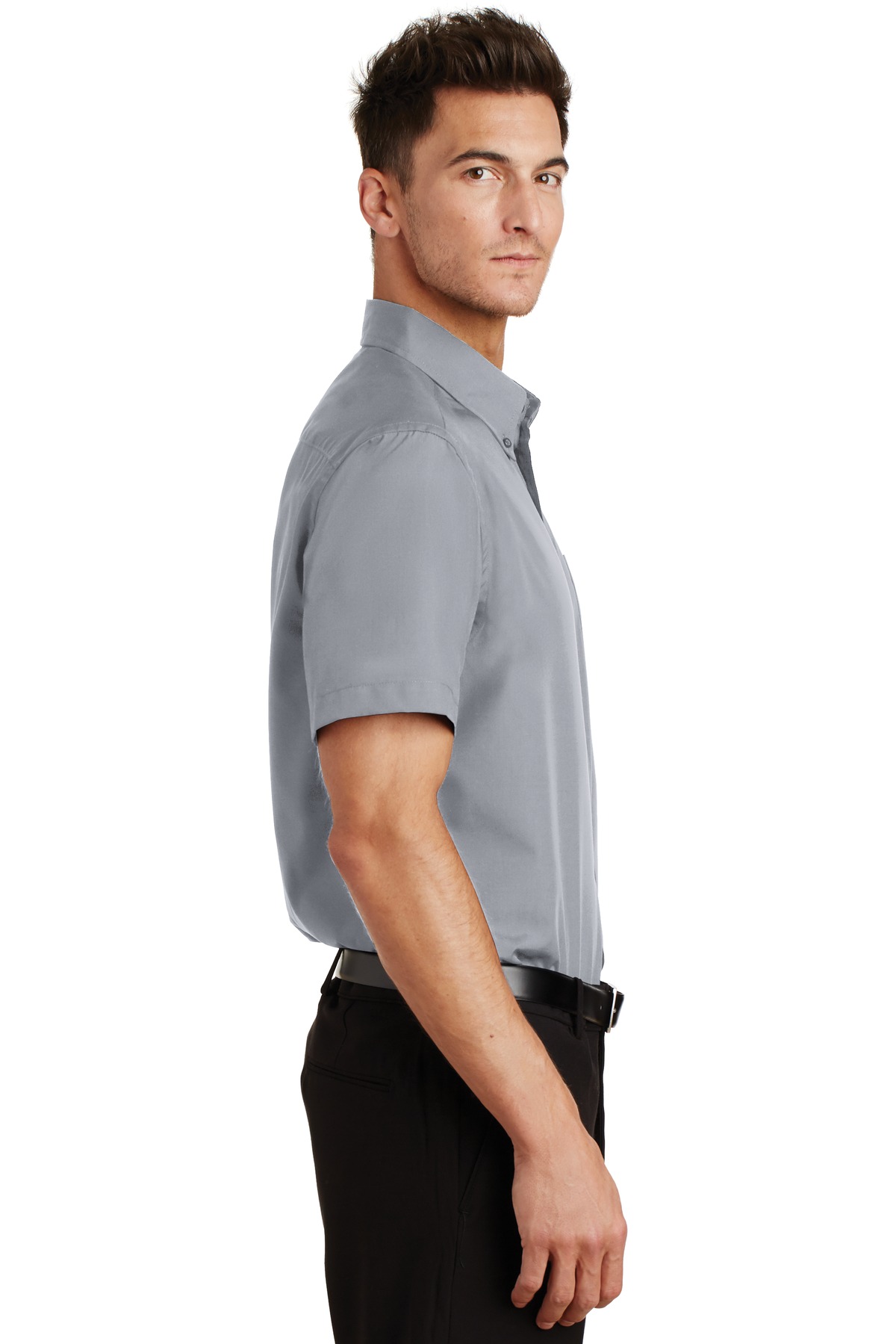 S633 Port Authority  Short Sleeve Value Poplin Shirt - Siide Image