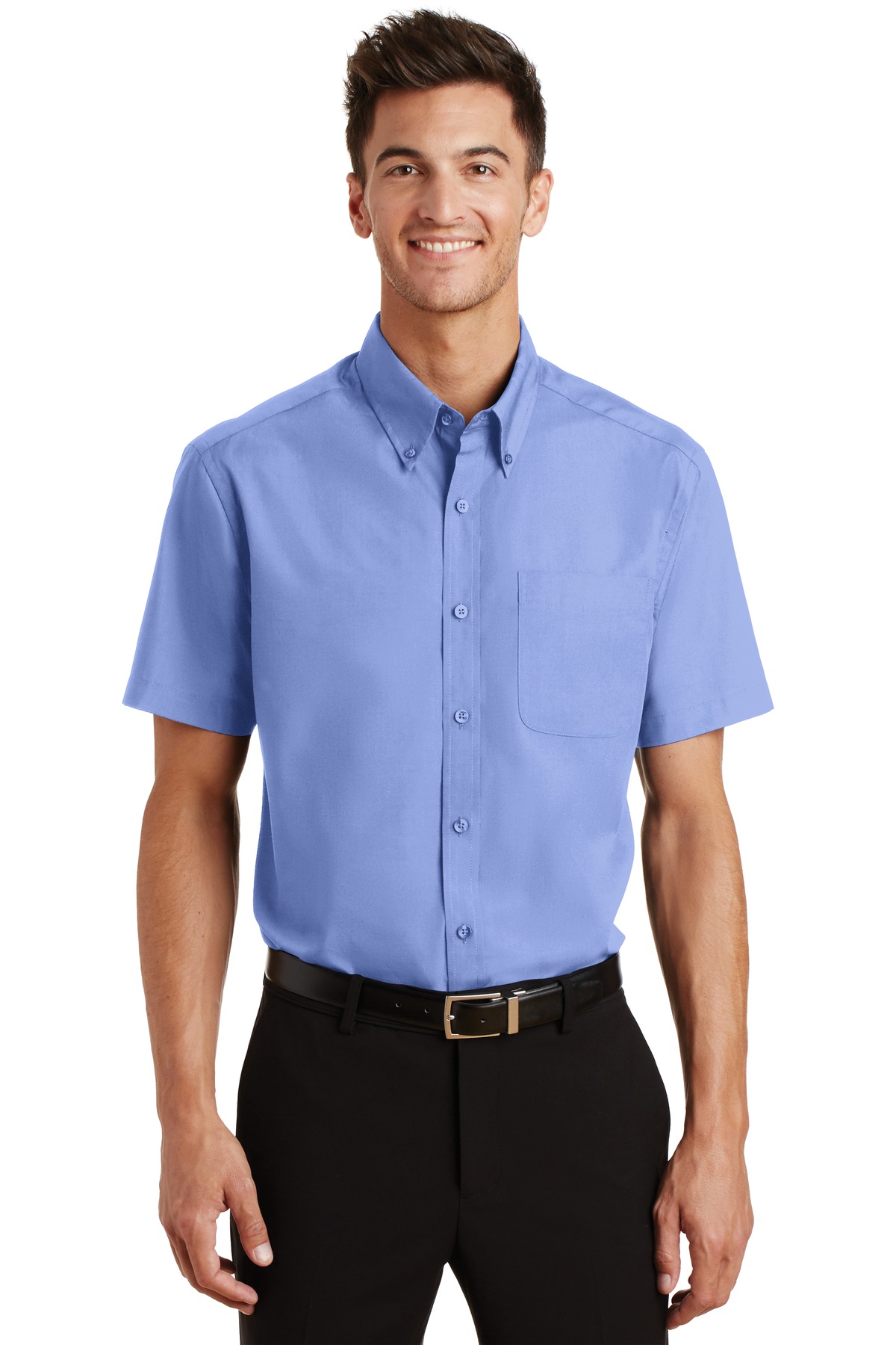 S633 Port Authority  Short Sleeve Value Poplin Shirt.