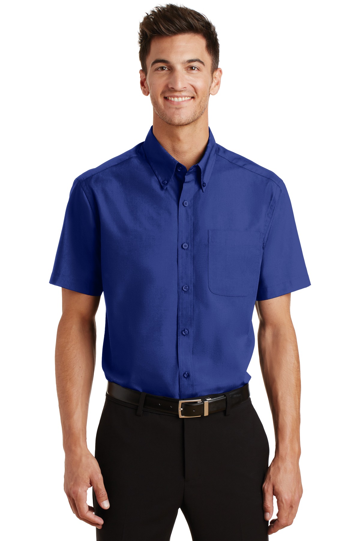 S633 Port Authority  Short Sleeve Value Poplin Shirt.