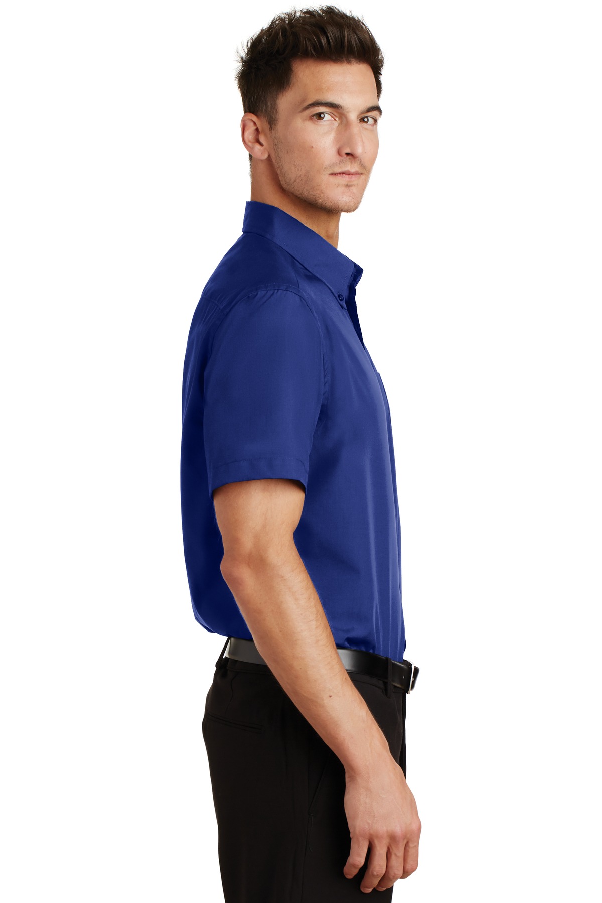S633 Port Authority  Short Sleeve Value Poplin Shirt. - Siide Image