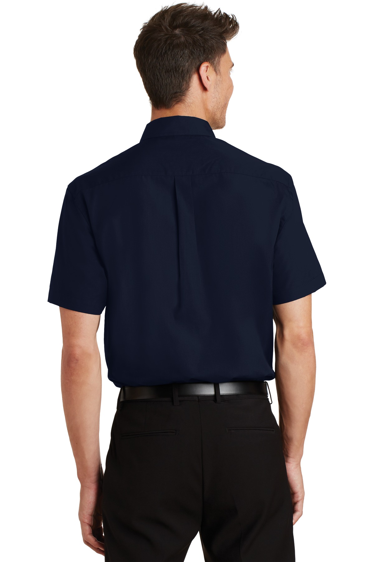 S633 Port Authority Short Sleeve Value Poplin Shirt S633 Port Authority Short Sleeve Value Poplin Shirt - Back Image
