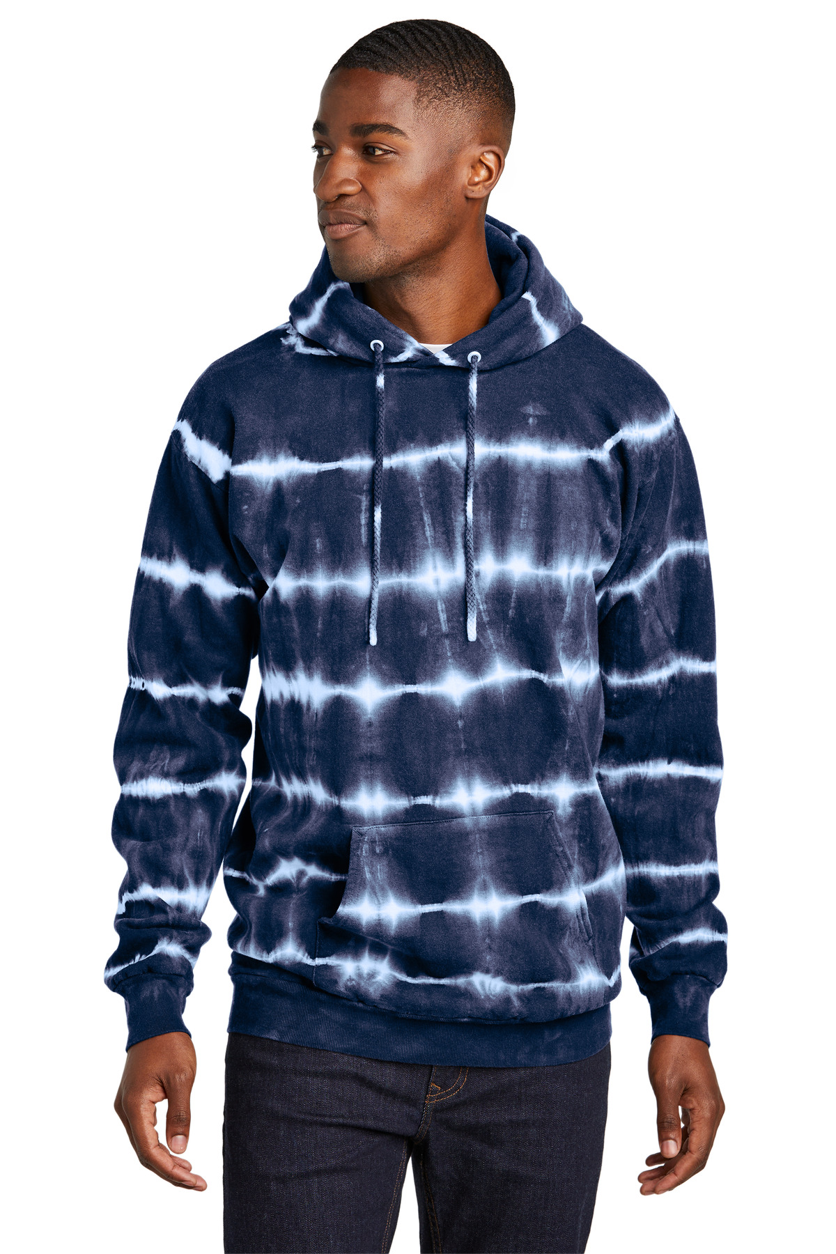 PC143 Port & Company Allover Stripe Tie-Dye Fleece PC143 Port & Company Allover Stripe Tie-Dye Fleece