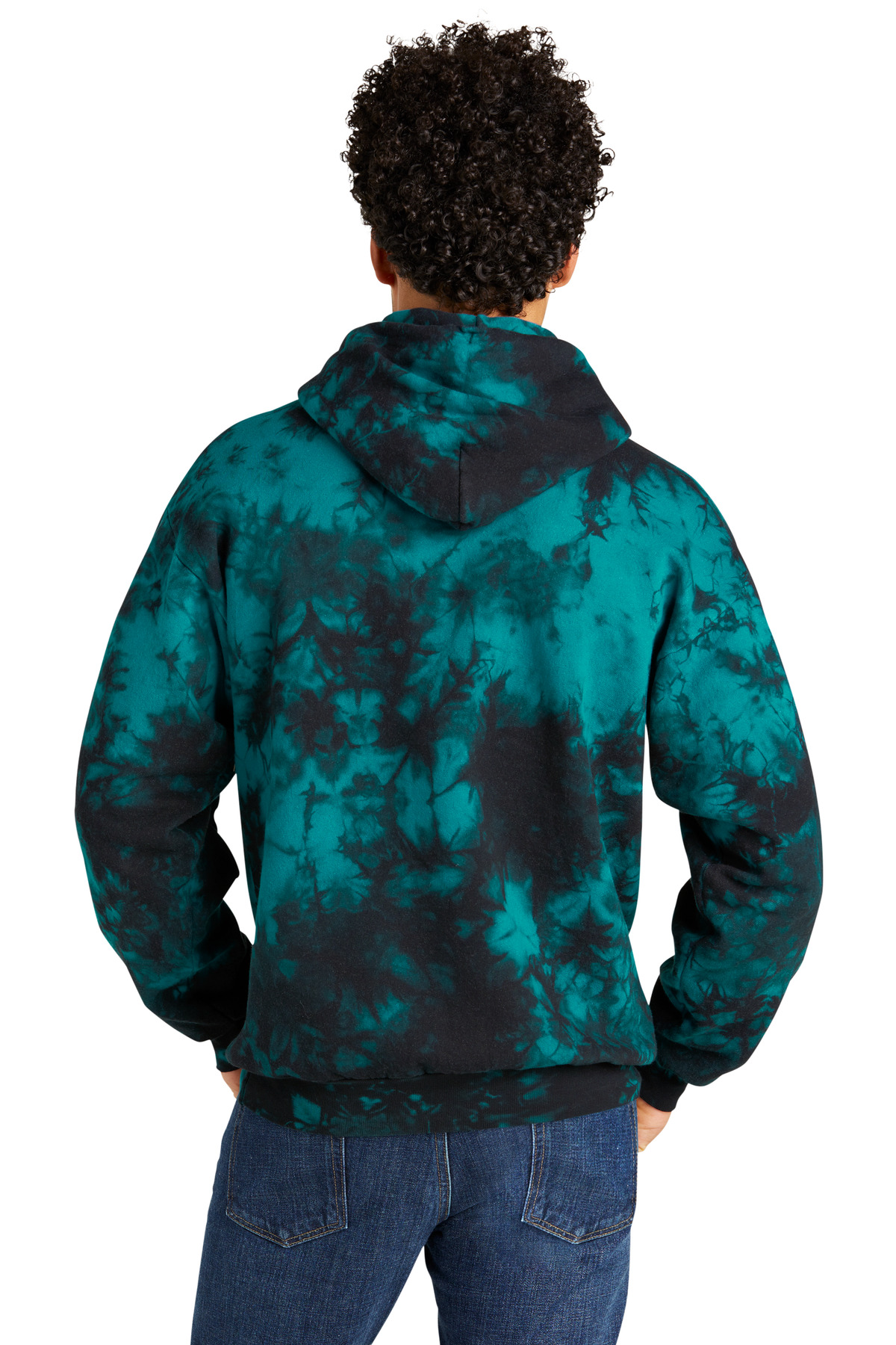 Port & Company Screen Print PC144 Crystal Tie-Dye Pullover Hoodie Port & Company Screen Print PC144 Crystal Tie-Dye Pullover Hoodie - Back Image