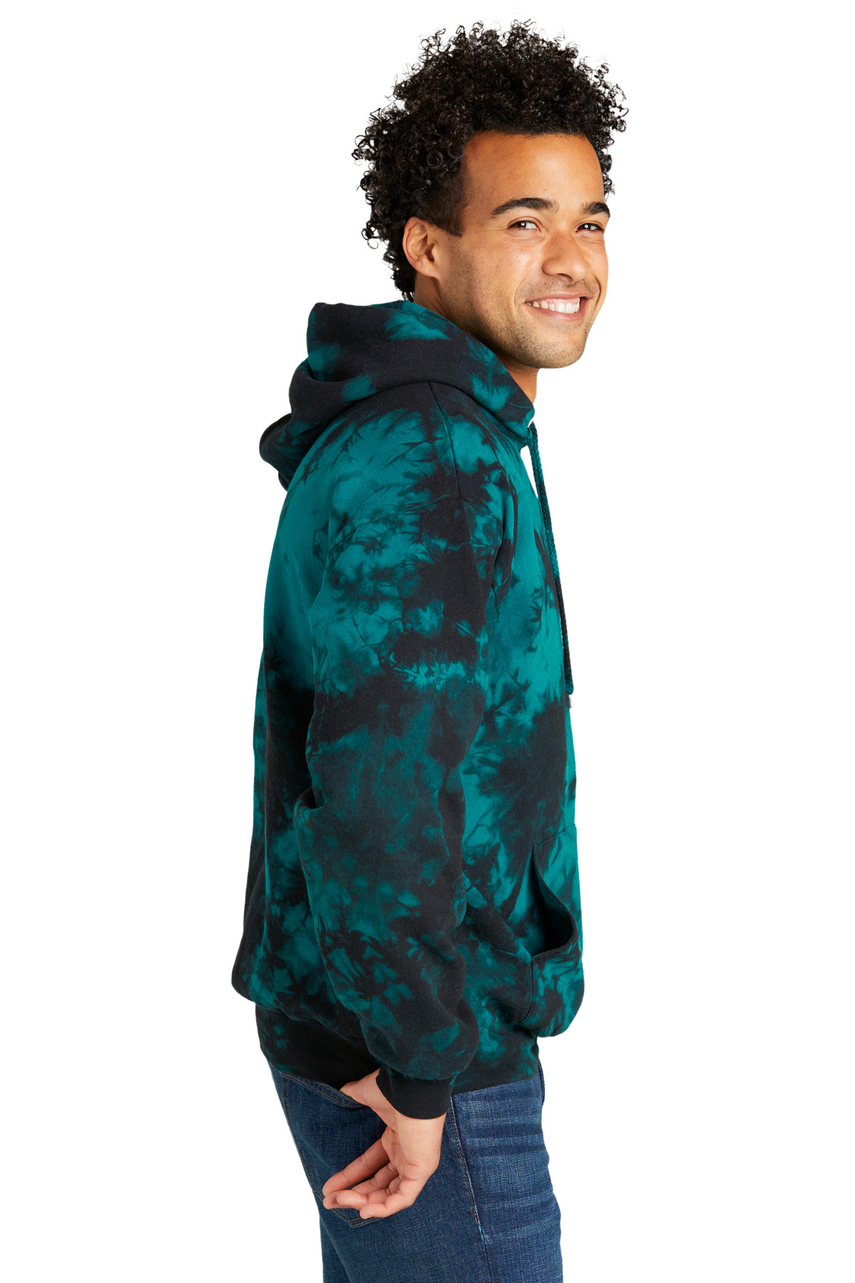 Port & Company Screen Print PC144 Crystal Tie-Dye Pullover Hoodie Port & Company Screen Print PC144 Crystal Tie-Dye Pullover Hoodie - Siide Image