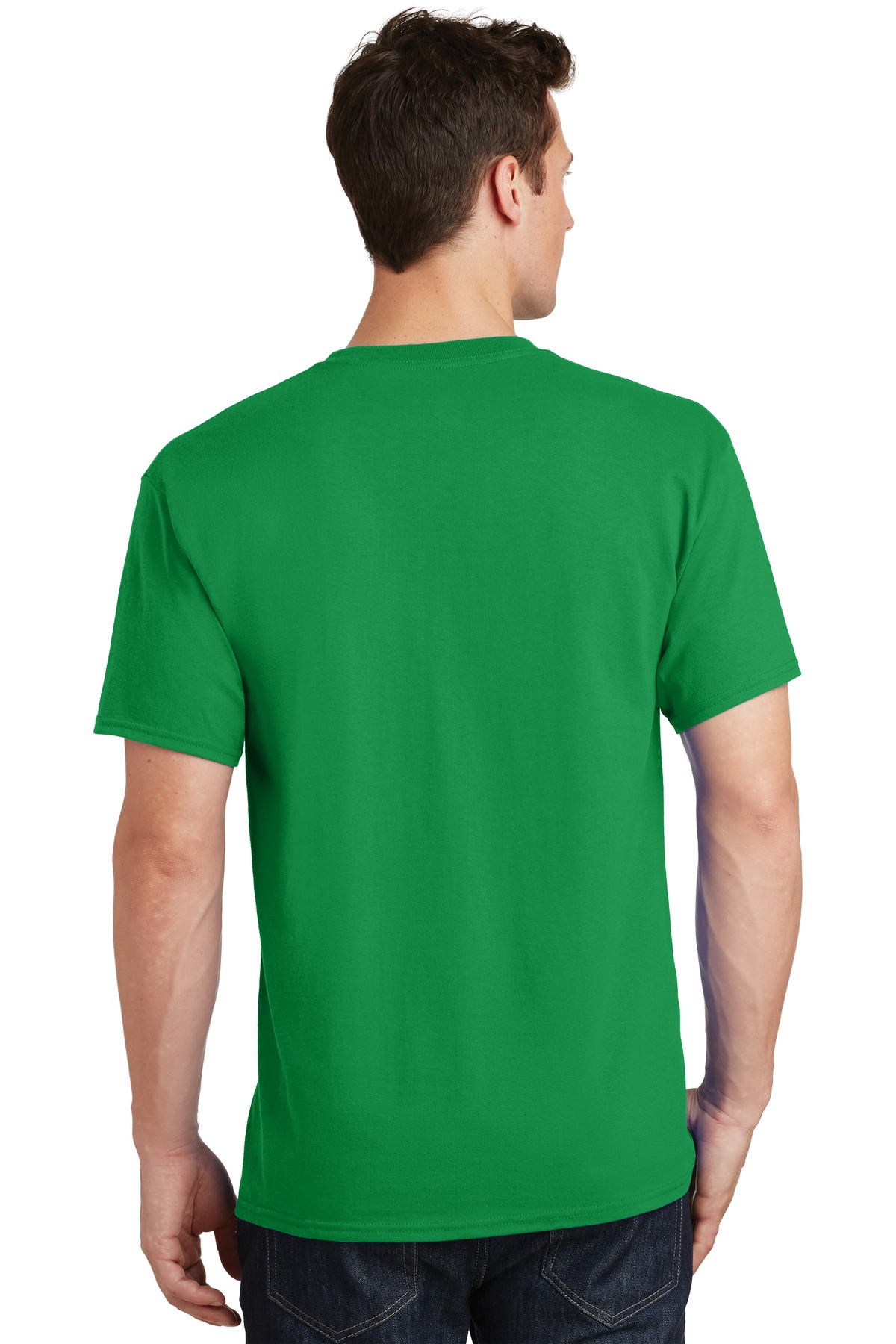 PC54 Port & Company Men's Core Cotton Short-Sleeve Tee - Back Image