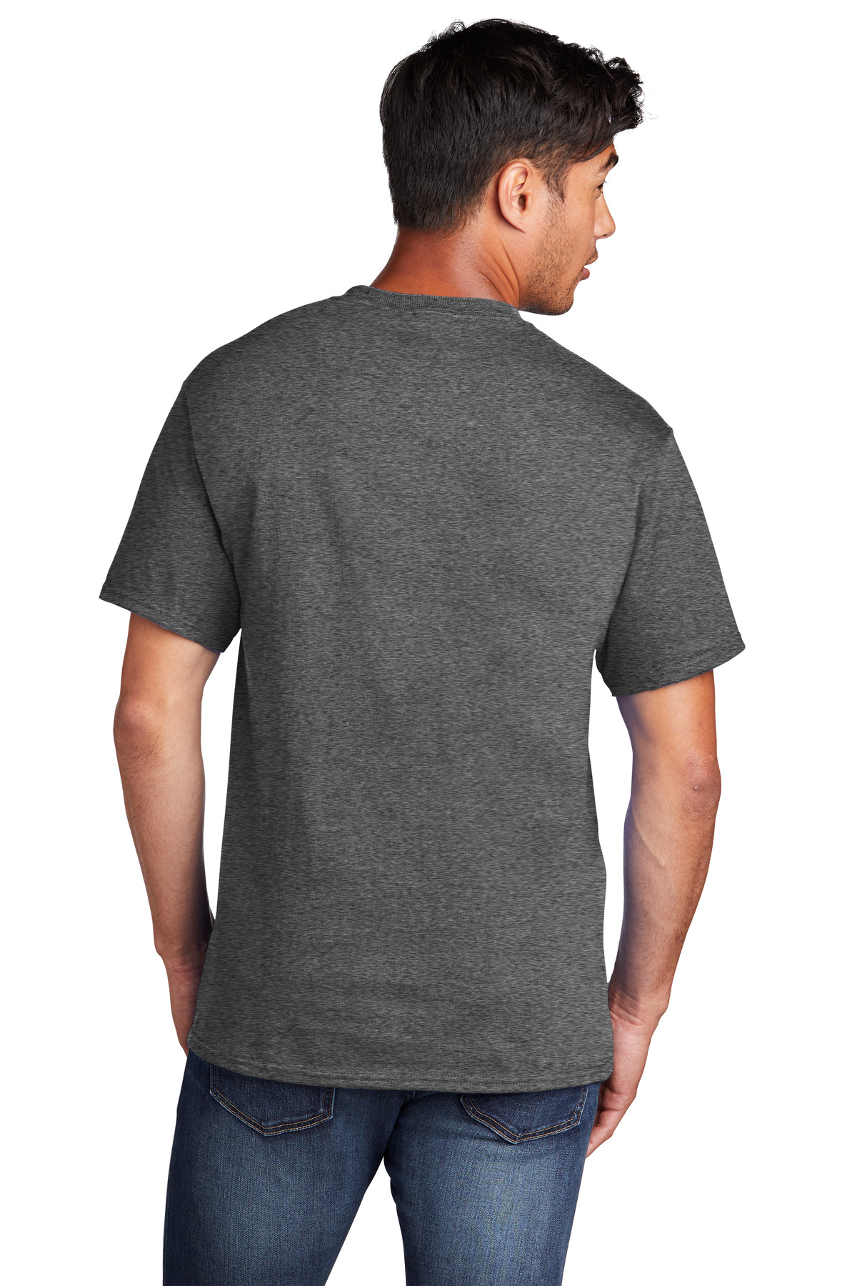 PC54 Port & Company Men's Core Cotton Short-Sleeve Tee - Back Image