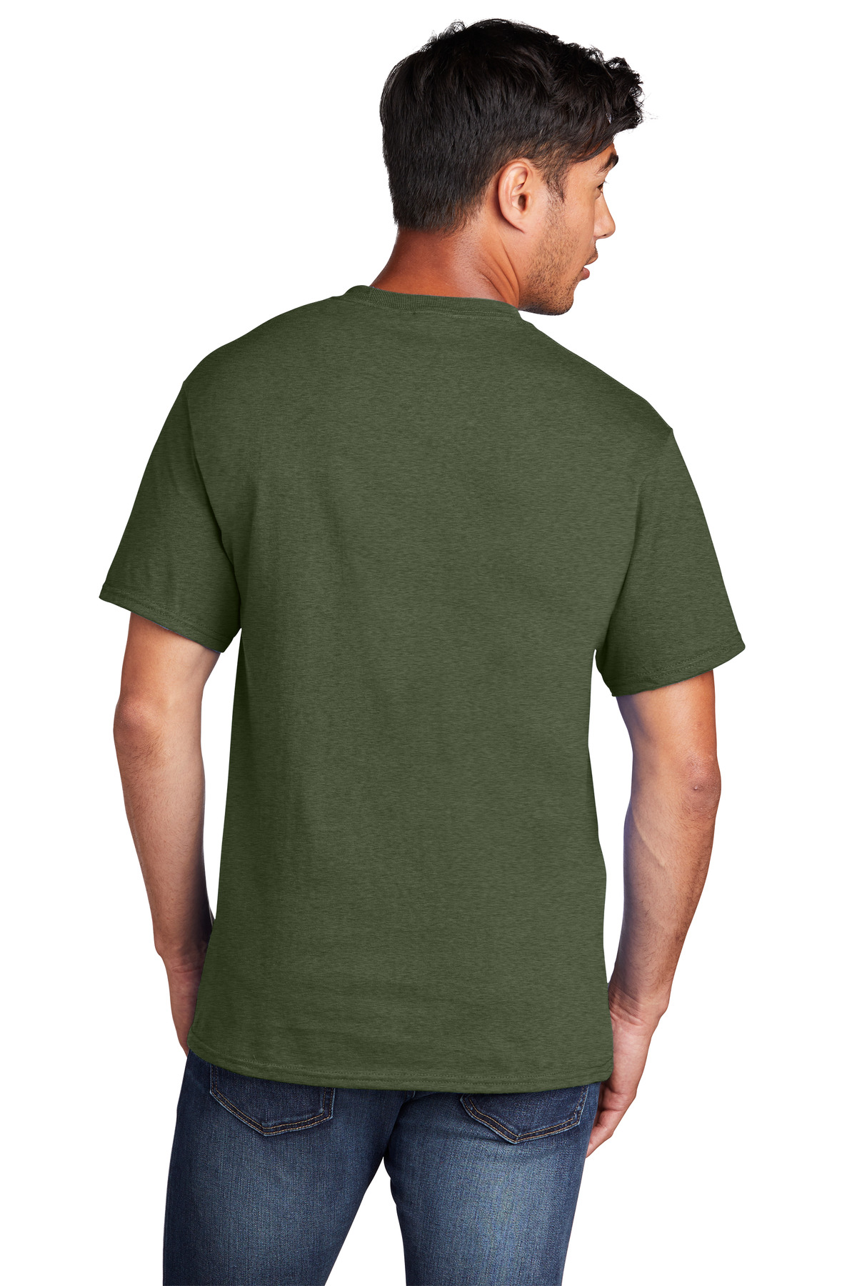 PC54 Port & Company Men's Core Cotton T-Shirt - Back Image