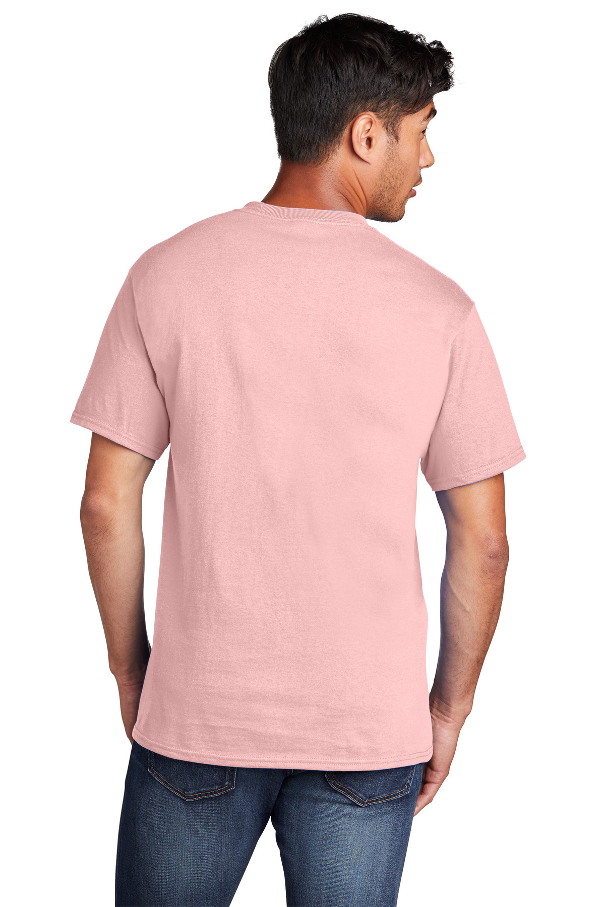 PC54 Port & Company Men's Core Cotton Short-Sleeve Tee - Back Image