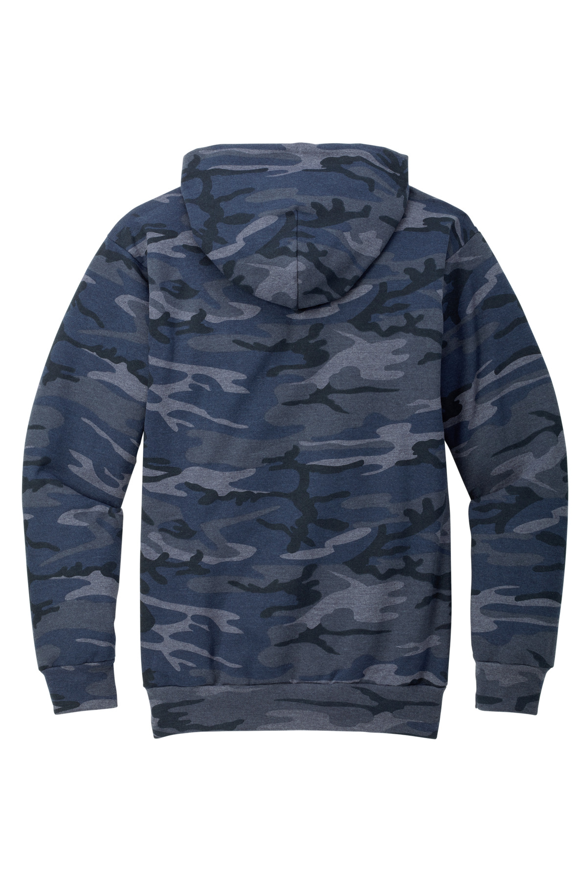 PC78HC Port & Company Core Fleece Camo Pullover Hooded Sweatshirt. - Back Image