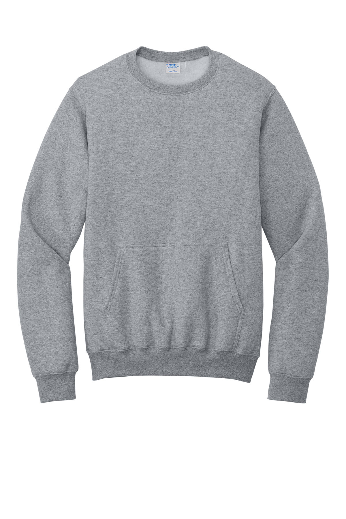 PC78PKT Port & Company Core Fleece Crewneck Pocket Sweatshirt