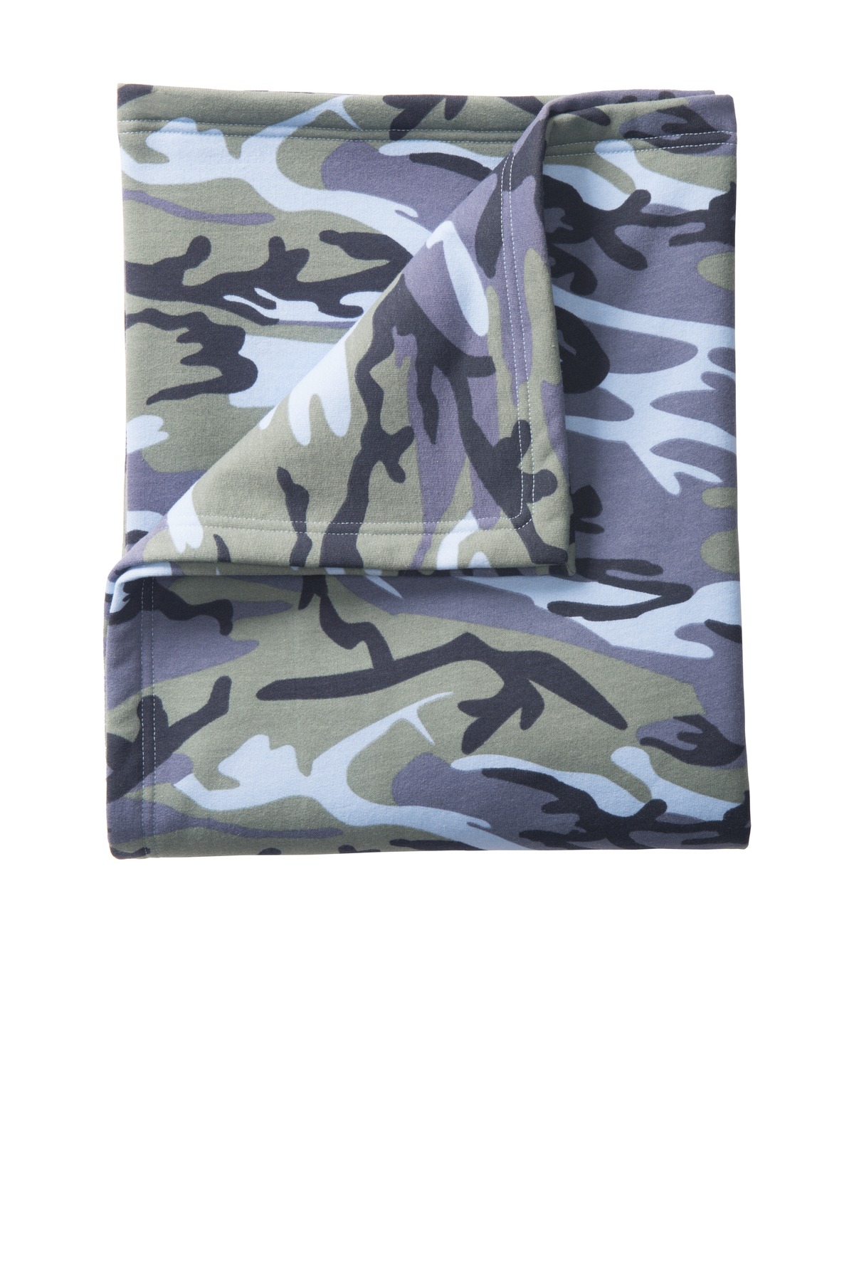 BP78C Port & Company Core Fleece Camo Sweatshirt Blanket. Zoom Image