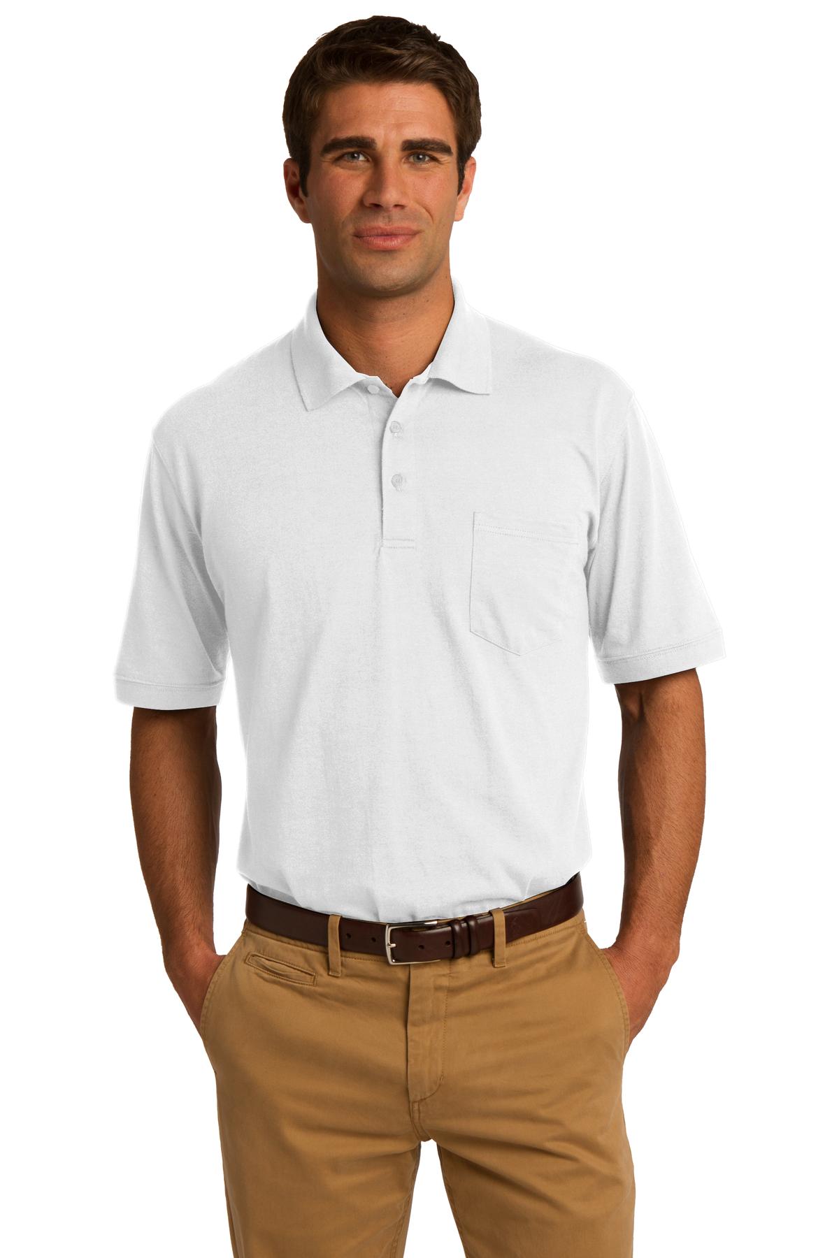 KP55P Port & Company Core Blend Jersey Knit Pocket Polo. Zoom Image