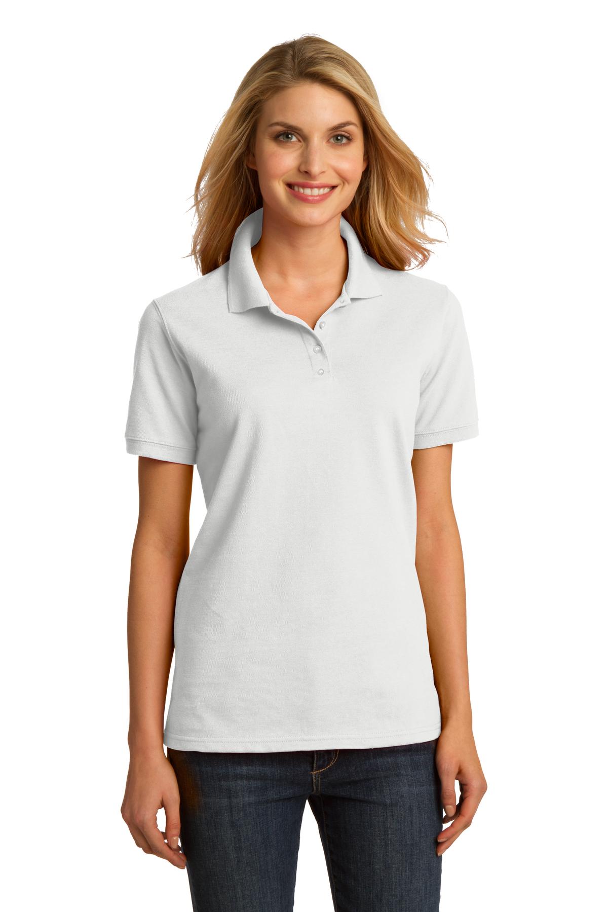 LKP150 Port & Company Ladies Ring Spun Pique Polo. LKP150 Port & Company Ladies Ring Spun Pique Polo.
