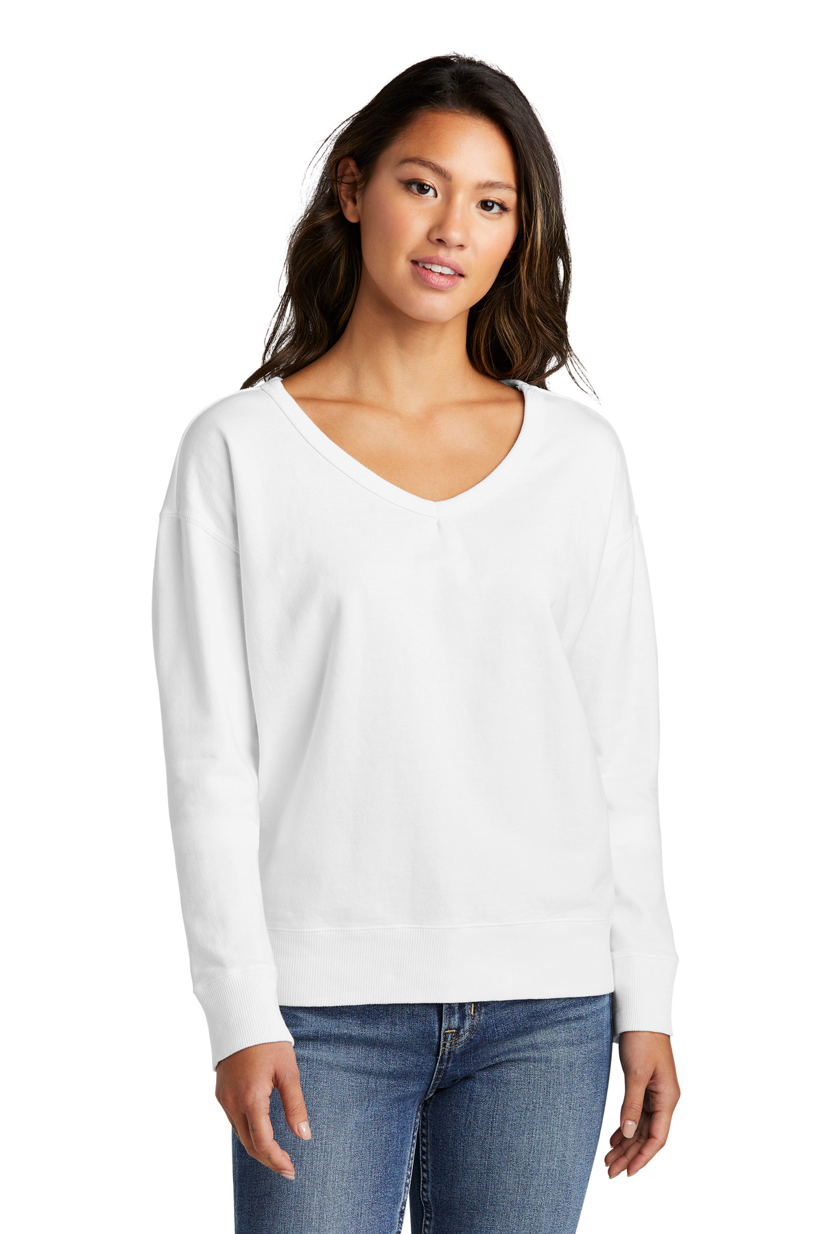 LPC098V Port & Company Ladies Beach Wash Garment-Dyed V-Neck Sweatshirt LPC098V Port & Company Ladies Beach Wash Garment-Dyed V-Neck Sweatshirt