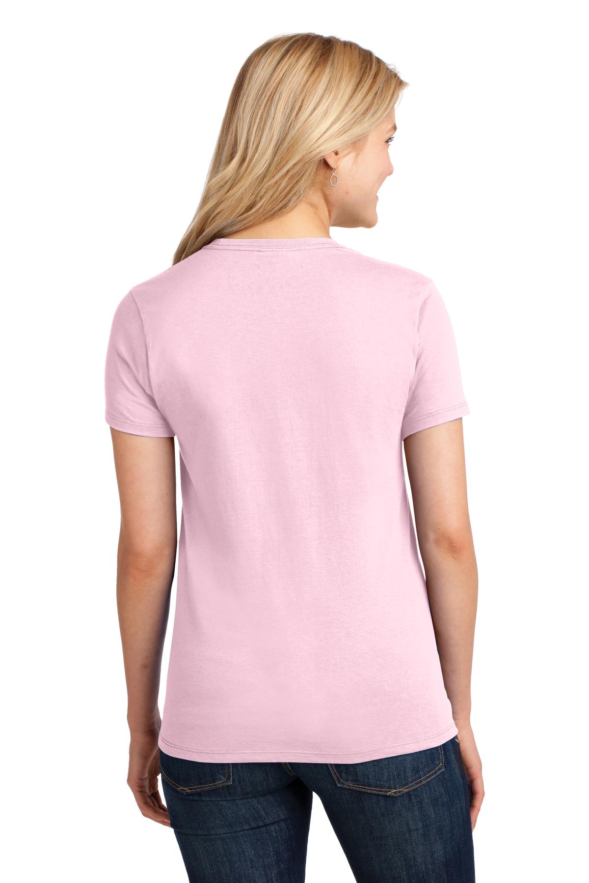 LPC54 Port & Company Ladies Core Cotton Tee. - Back Image