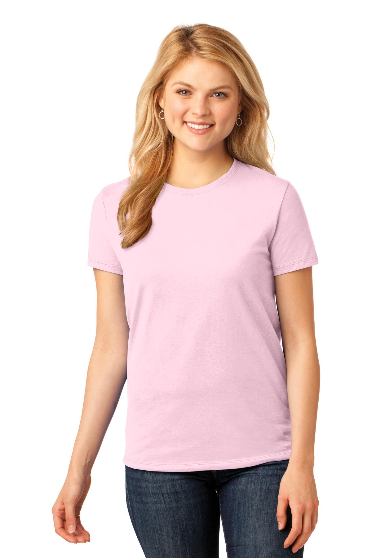LPC54 Port & Company Ladies Core Cotton Tee.