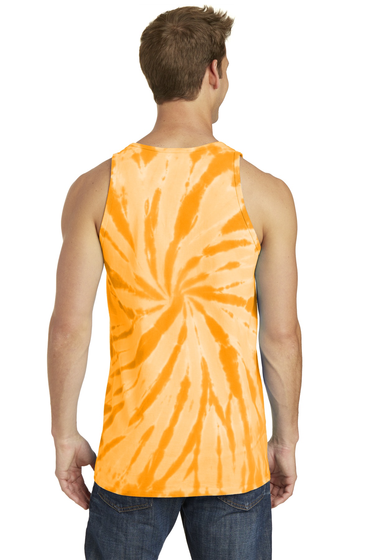 PC147TT Port & Company Tie-Dye Tank Top. - Back Image