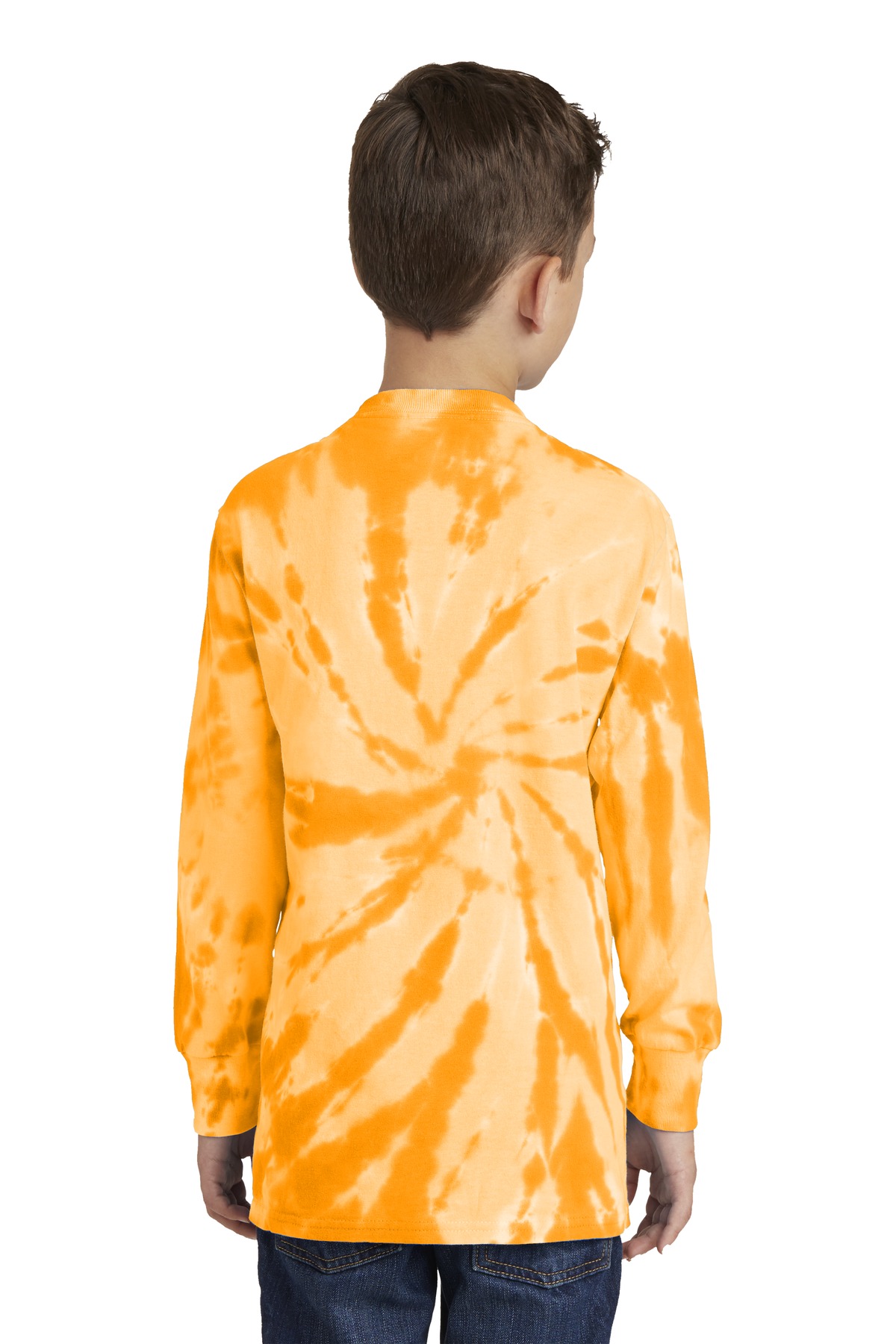 PC147YLS Port & Company Youth Tie-Dye Long Sleeve Tee. PC147YLS Port & Company Youth Tie-Dye Long Sleeve Tee. - Back Image