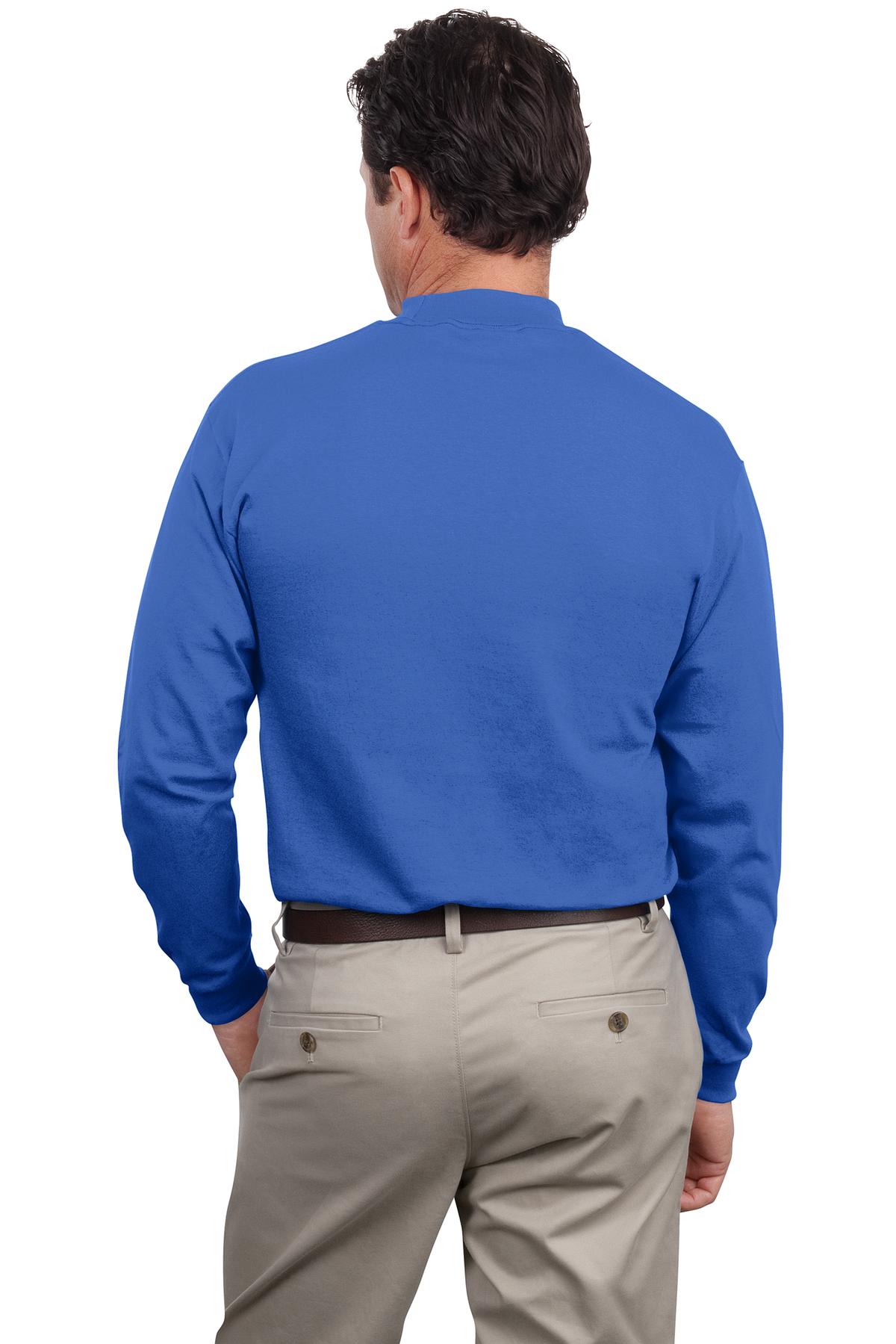Port & Company Embroidery PC61M - Essential Mock Turtleneck. Port & Company Embroidery PC61M - Essential Mock Turtleneck. - Back Image
