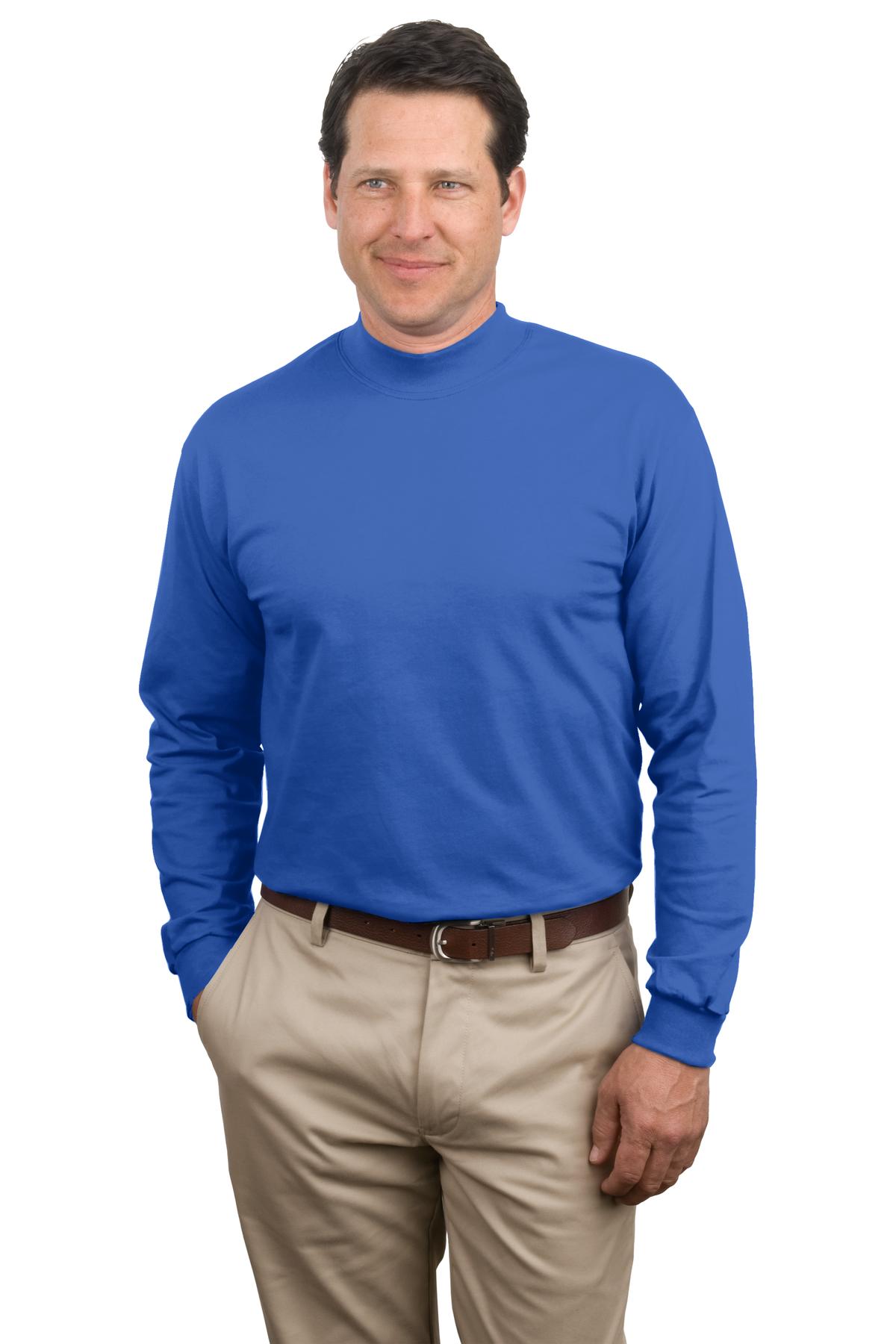 Port & Company Embroidery PC61M - Essential Mock Turtleneck. Port & Company Embroidery PC61M - Essential Mock Turtleneck.