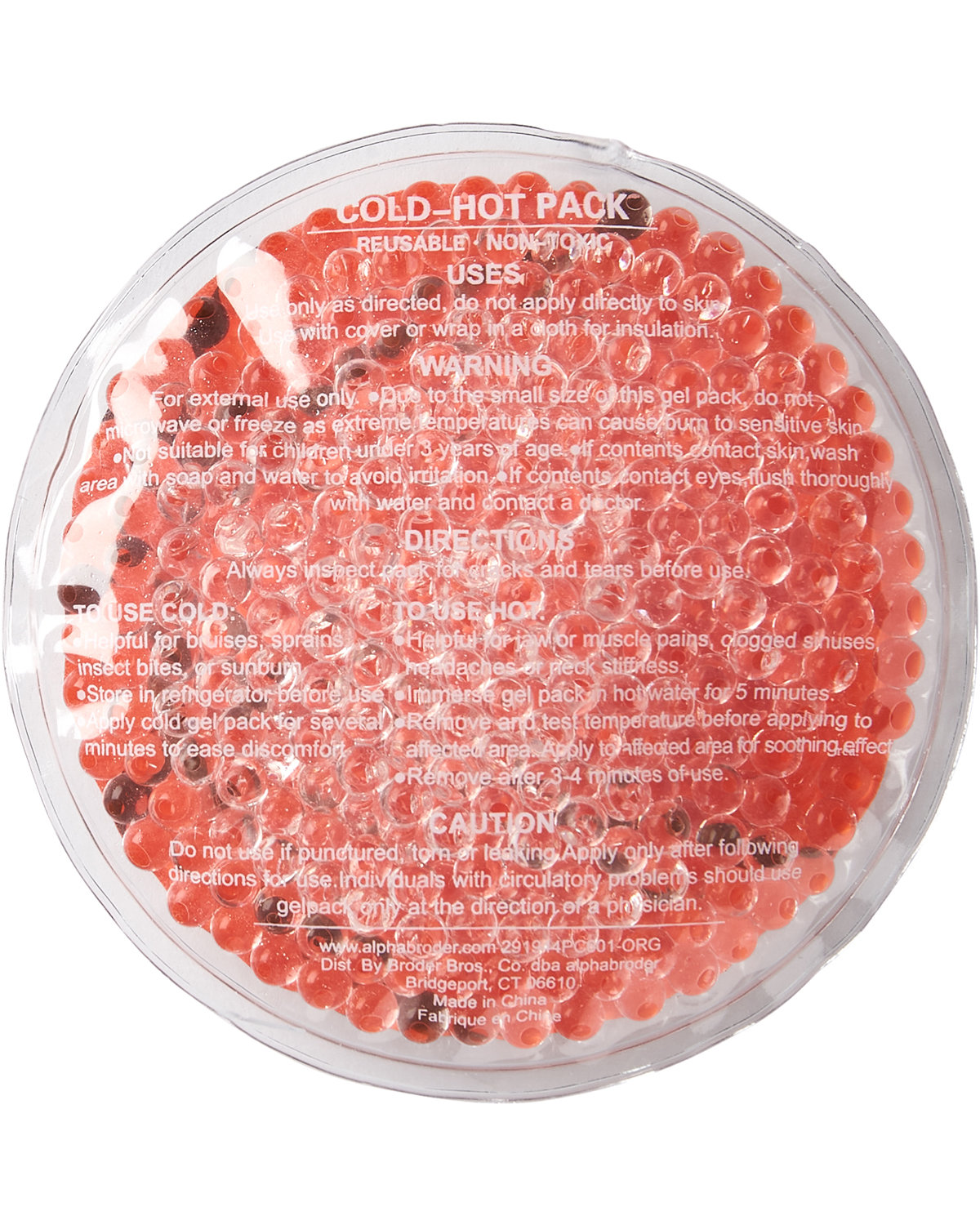PC601 Prime Line Basketball Shape Hot-Cold Gel Pack PC601 Prime Line Basketball Shape Hot-Cold Gel Pack - Back Image
