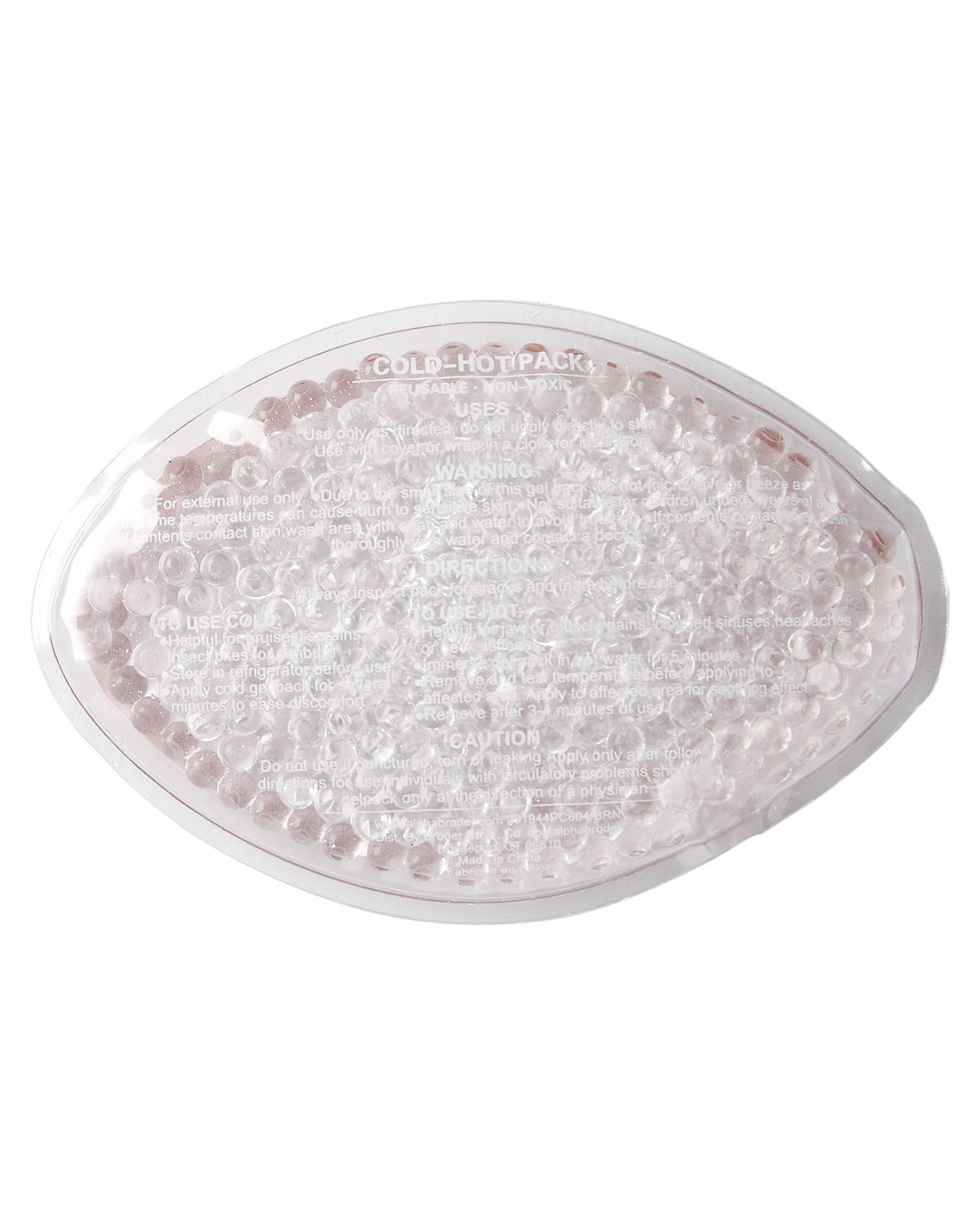 PC604 Prime Line Football Shape Hot-Cold Gel Pack PC604 Prime Line Football Shape Hot-Cold Gel Pack - Back Image
