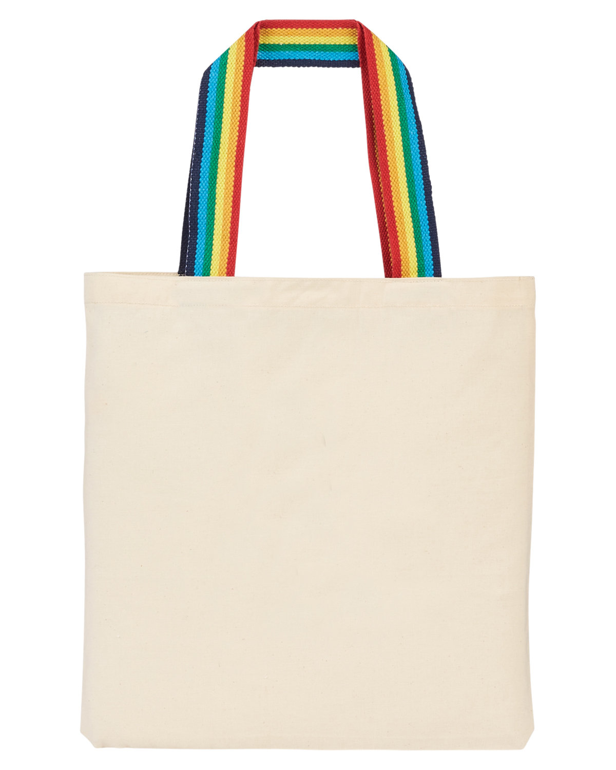 TO105 Prime Line b.free Rainbow Pride Recycled Cotton Tote Bag - Back Image
