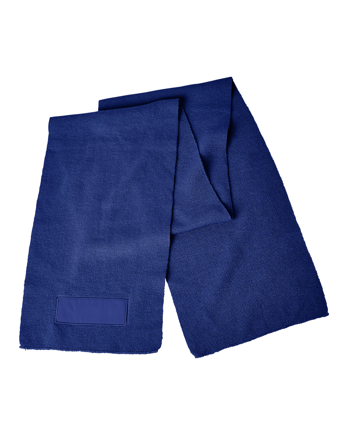 AP501 Prime Line Acrylic Knit Scarf With Patch - Siide Image