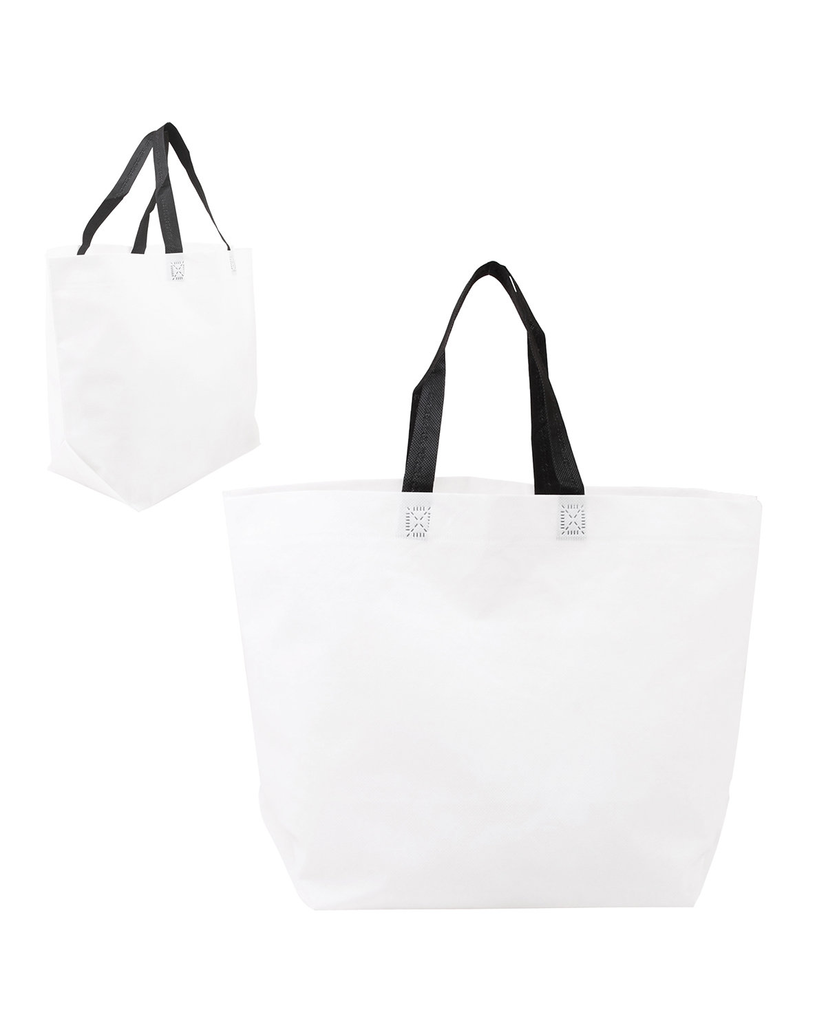BG208 Prime Line Two-Tone Heat Sealed Non-Woven Tote