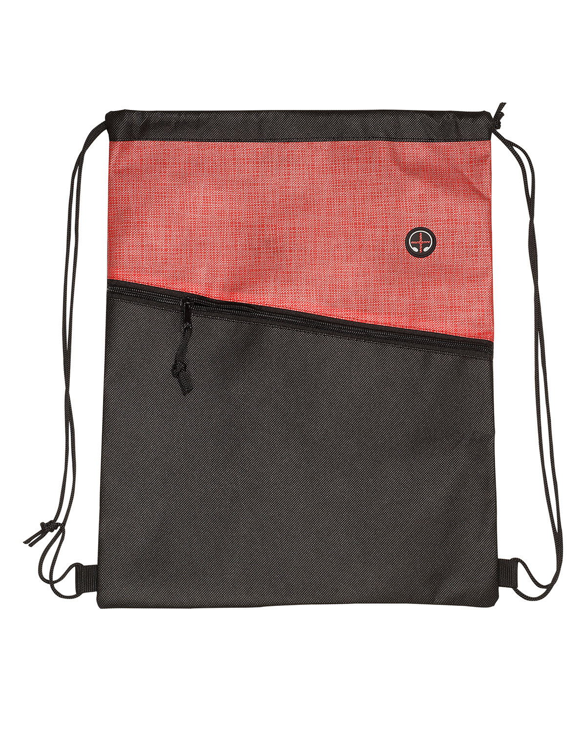 BG219 Prime Line Tonal Heathered Non-Woven Drawstring Backpack Zoom Image