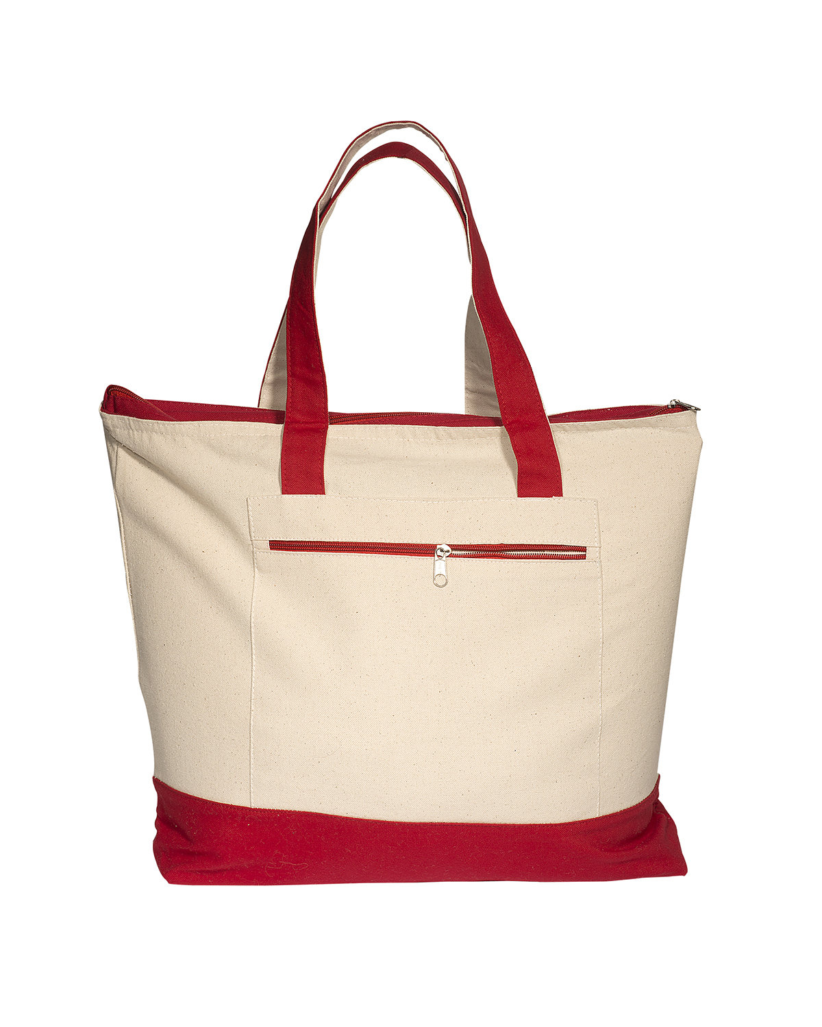 LT-3083 Prime Line Zippered Cotton Boat Tote