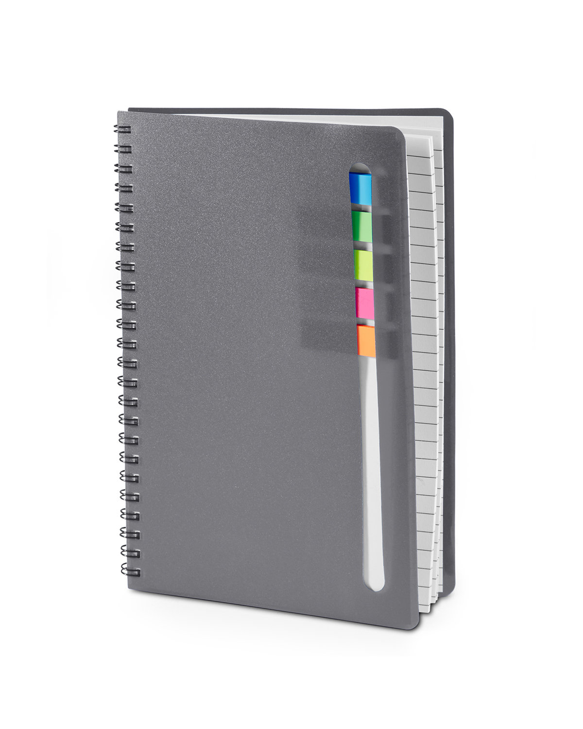 NB111 Prime Line Semester Spiral Notebook With Sticky Flags - Siide Image