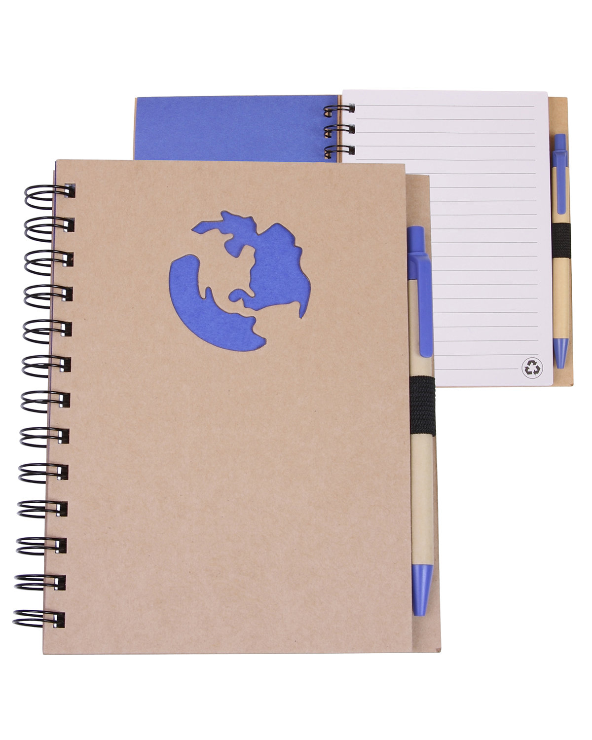 NB129 Prime Line Ecoshapes Recycled Die Cut Notebook: Globe NB129 Prime Line Ecoshapes Recycled Die Cut Notebook: Globe