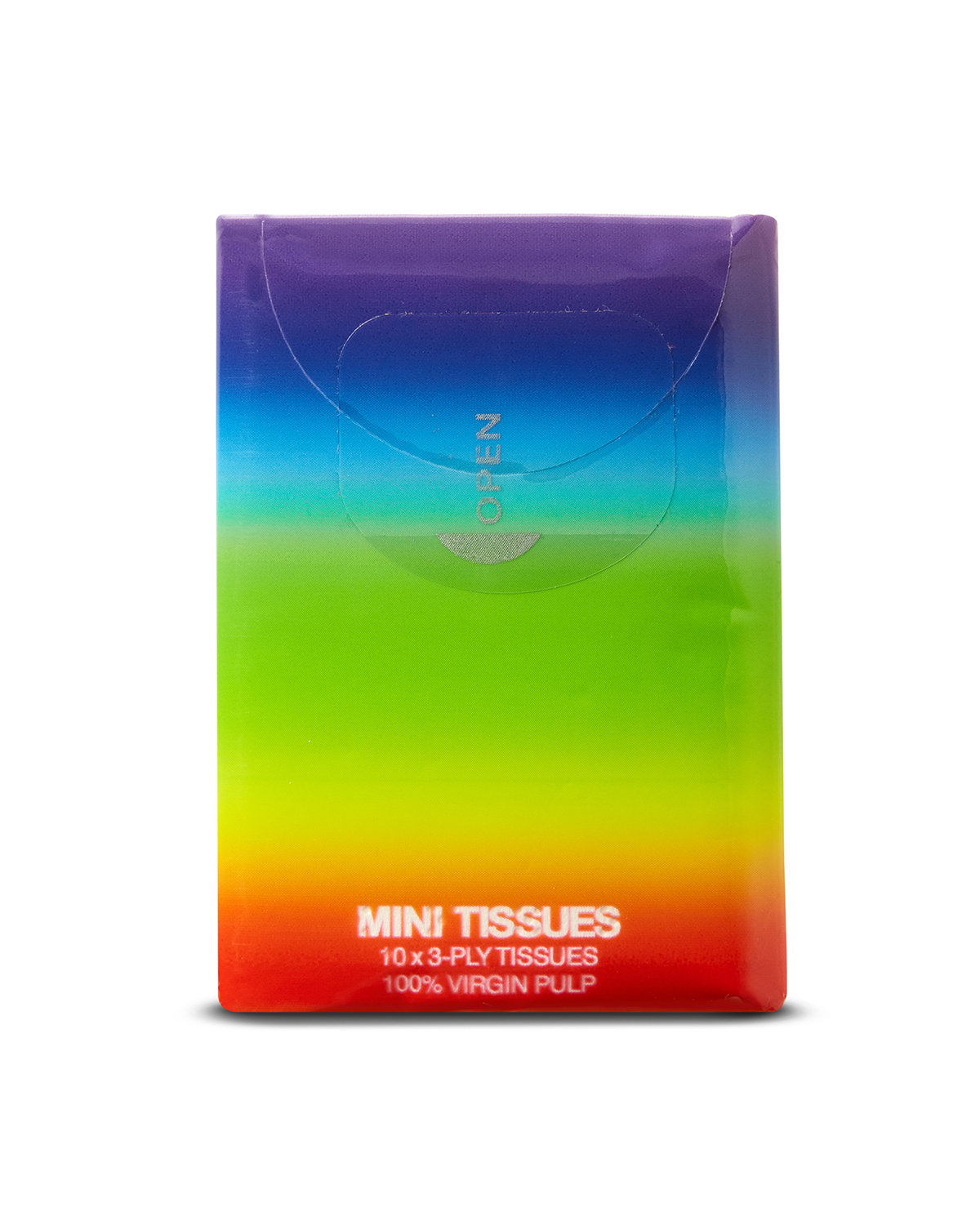 PC196 Prime Line Mini Tissue Packet - Rainbow - Back Image