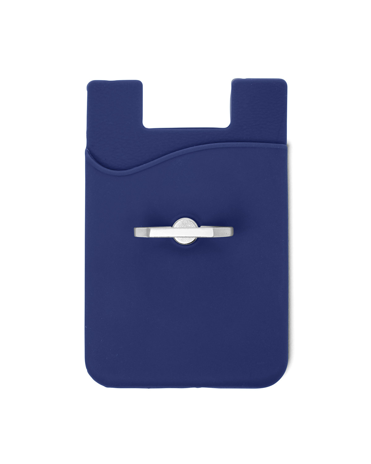 PL-1370 Prime Line Silicone Card Holder with Metal Ring Phone Stand - Back Image